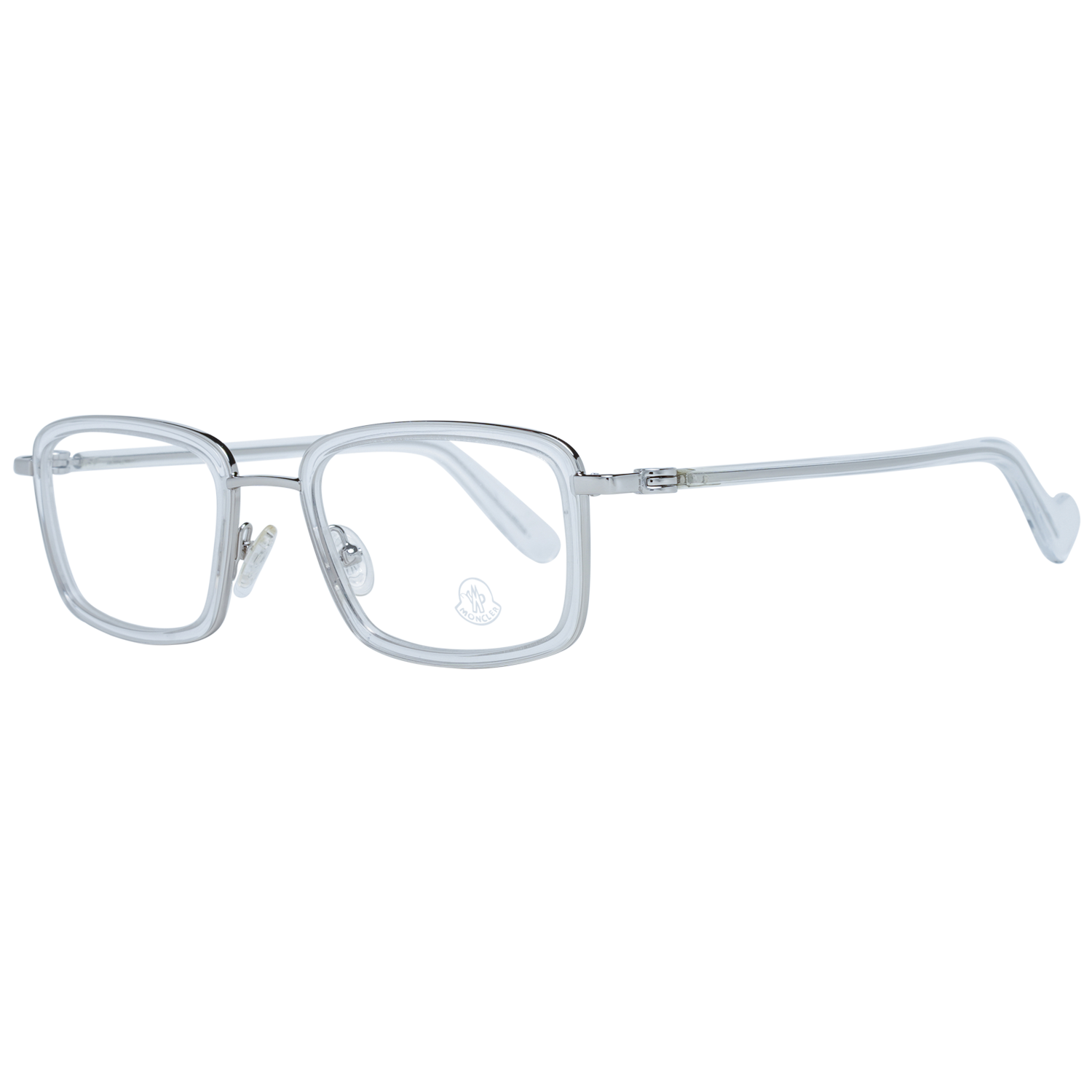 Moncler Eyeglasses Moncler Glasses Frames ML5026 027 51mm - Men White Rectangular Full-Rim Eyeglasses Eyewear UK USA Australia