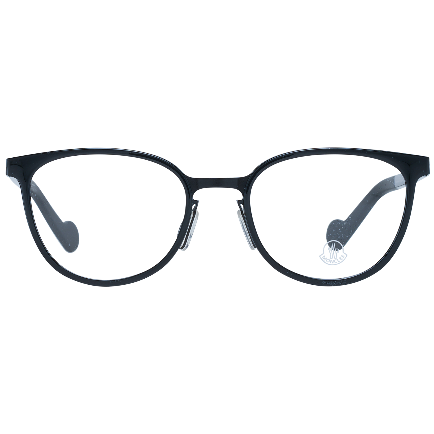 Moncler Eyeglasses Moncler Glasses Frames ML5034 001 50mm Women Black Round Eyeglasses Eyewear designer