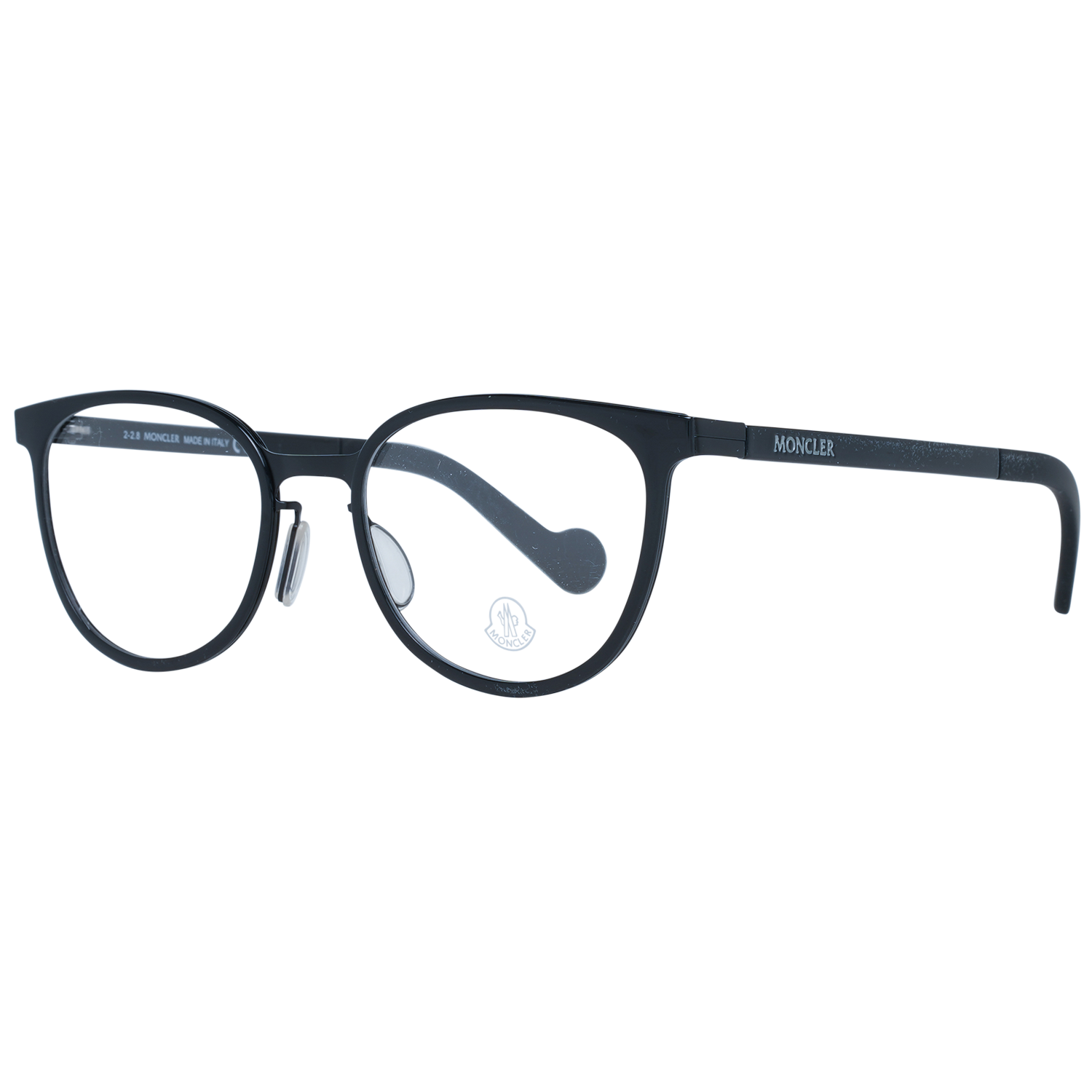 Moncler Eyeglasses Moncler Glasses Frames ML5034 001 50mm Women Black Round Eyeglasses Eyewear designer