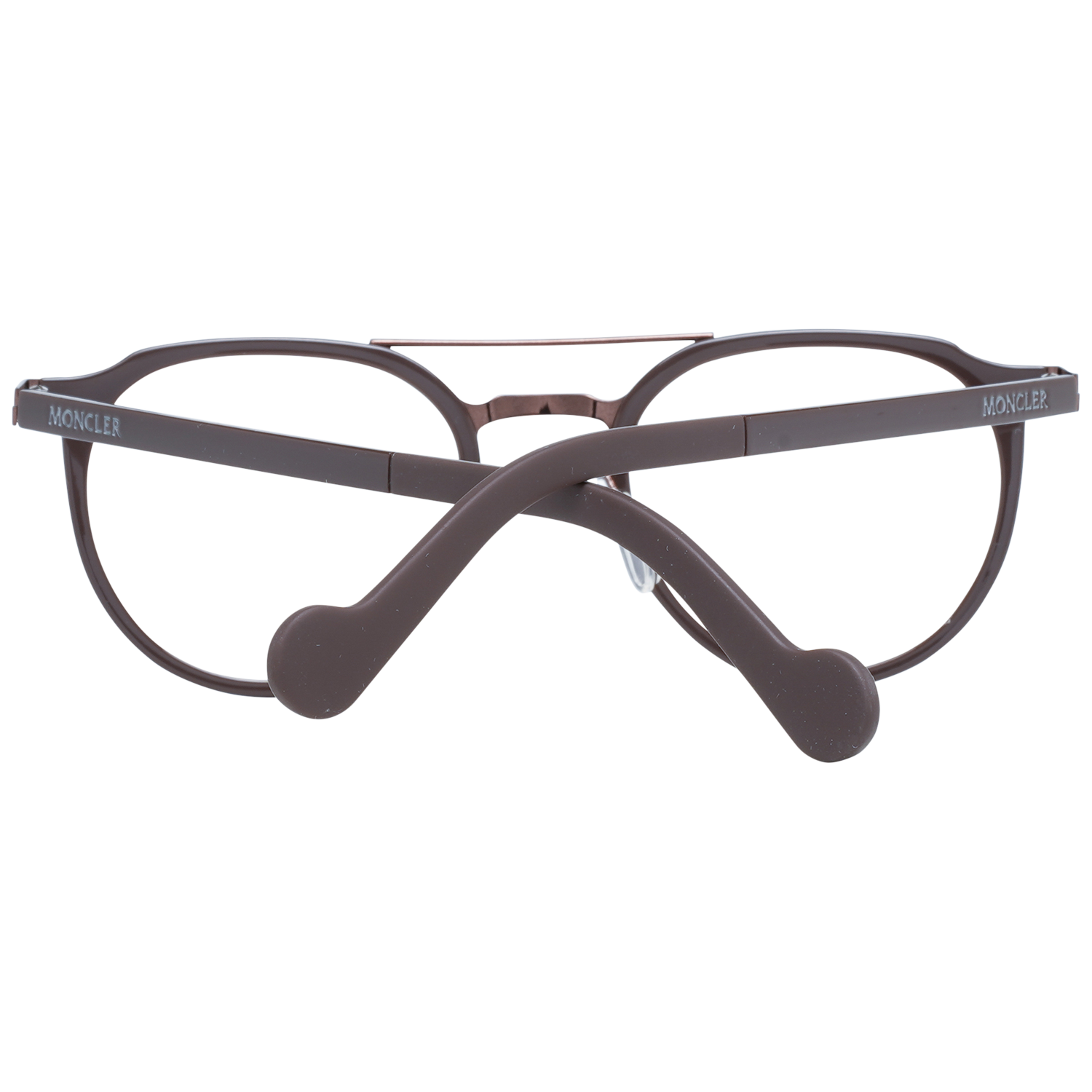 Moncler Eyeglasses Moncler Glasses Frames ML5036 048 49mm Unisex Brown Round Full-Rim Eyeglasses Eyewear designer