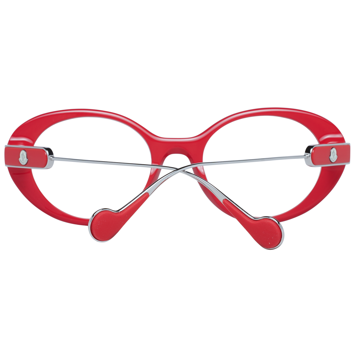 Moncler Eyeglasses Moncler Glasses Frames ML5055 068 52mm Women Red Metal Oval Eyeglasses Eyewear designer