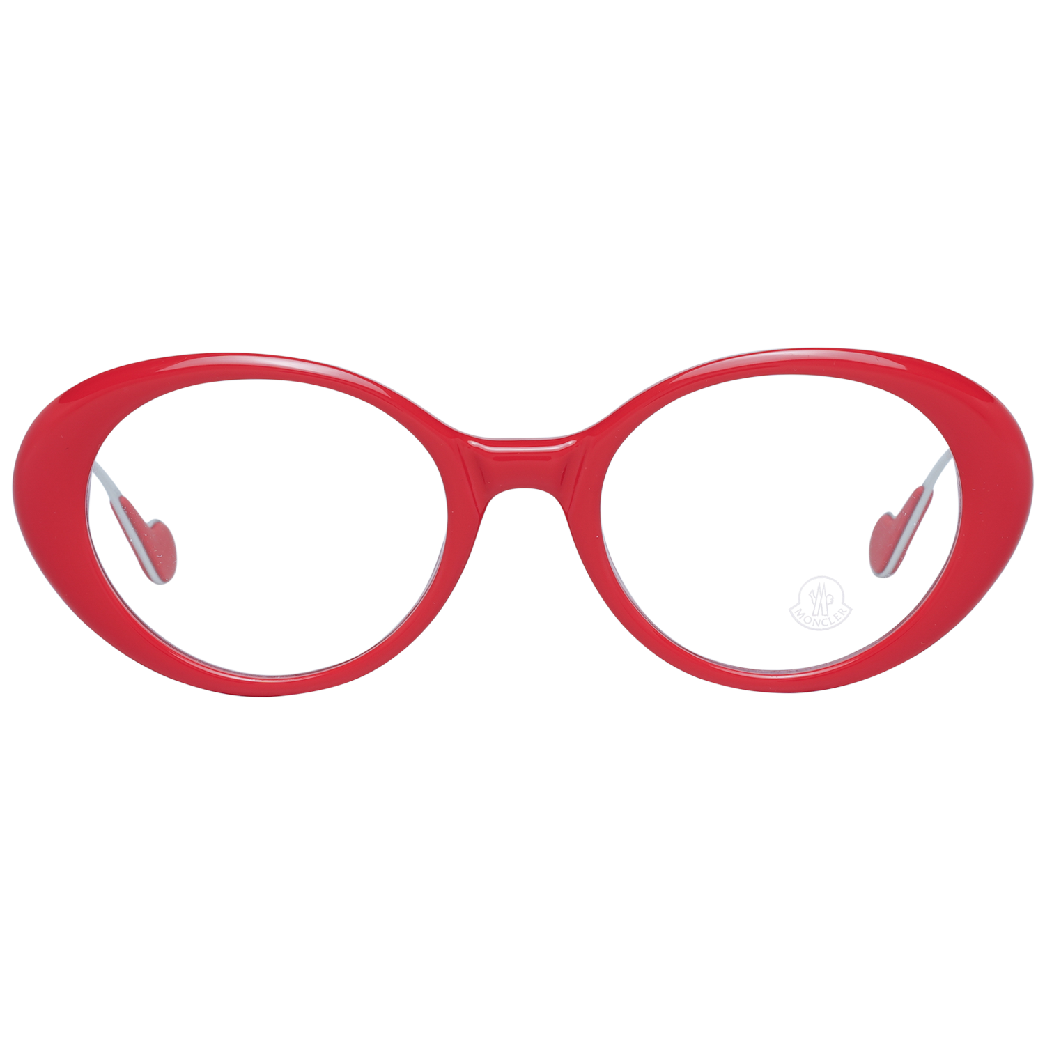 Moncler Eyeglasses Moncler Glasses Frames ML5055 068 52mm Women Red Metal Oval Eyeglasses Eyewear designer