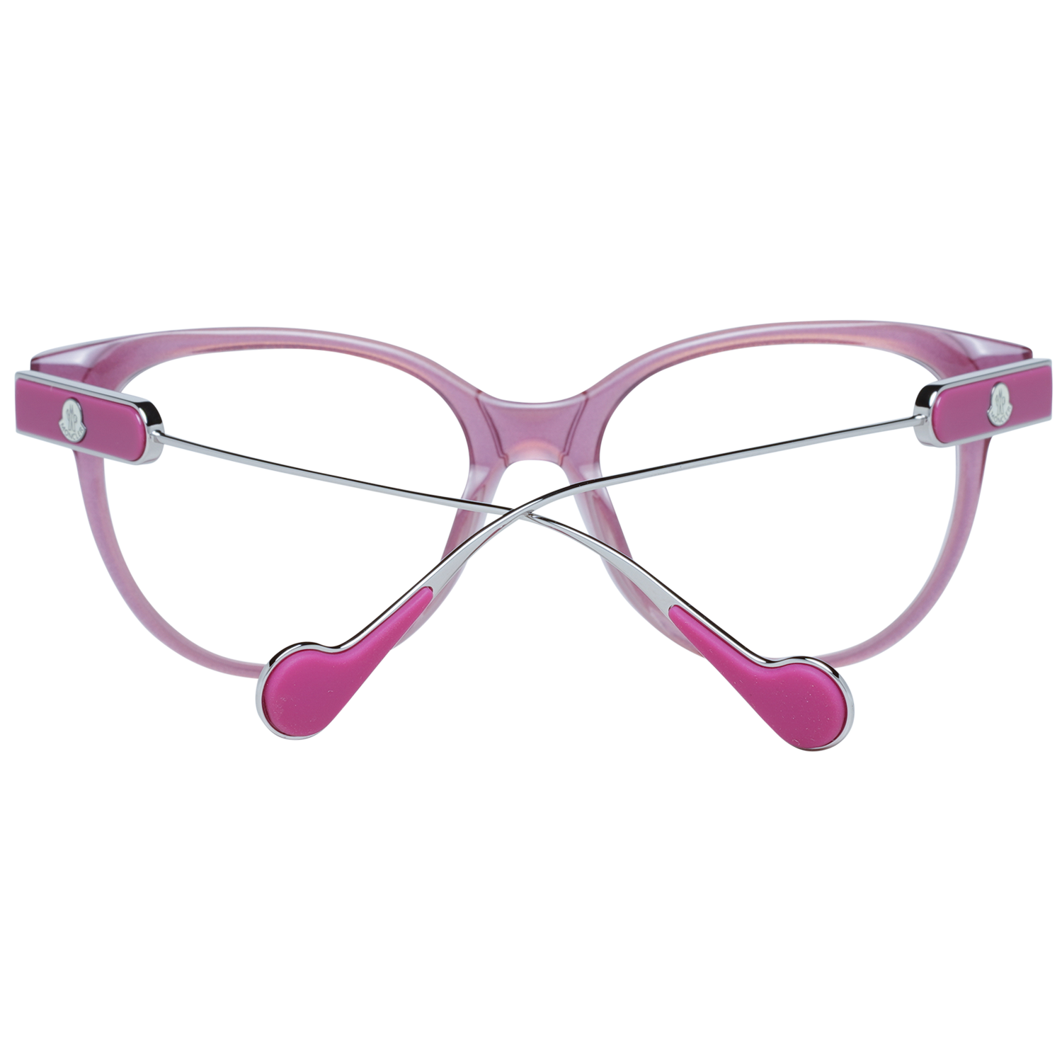 Moncler Eyeglasses Moncler Glasses Frames ML5056 068 53mm Women Pink Metal Round Eyeglasses Eyewear designer