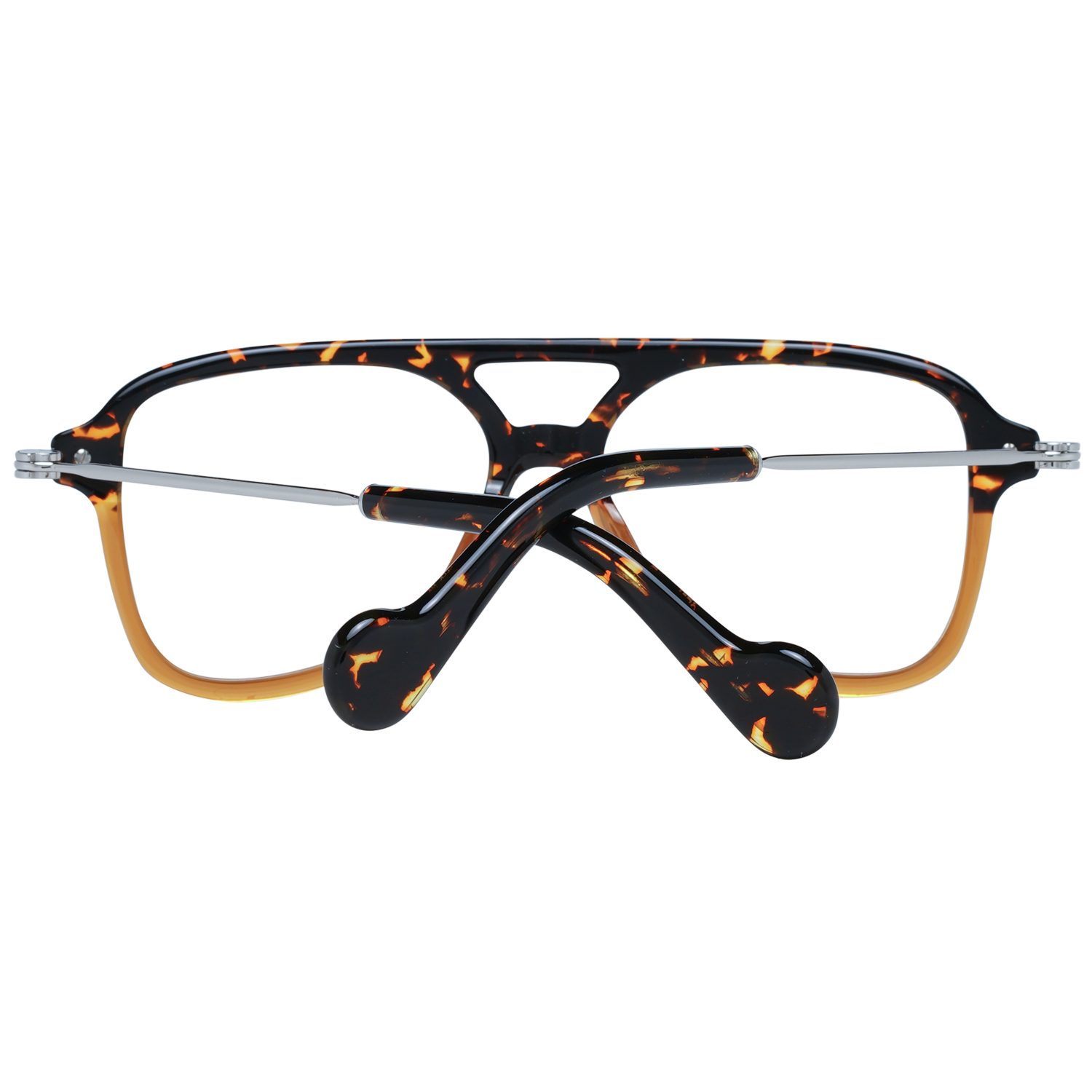 Moncler Eyeglasses Moncler Glasses Frames ML5081 56A 54mm Men Brown Pilot-Aviator Metal Eyeglasses Eyewear designer