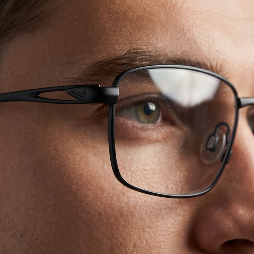 Nike Eyeglasses Nike Eyeglasses NK6046 001 Black Rectangle Full Rim Titanium Frames 53mm Eyeglasses Eyewear designer