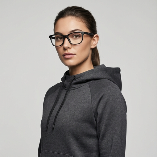 Nike Eyeglasses Nike Eyeglasses NK7047 001 Black Cat Eye Full Rim Stainless Steel Frames 52mm Eyeglasses Eyewear designer