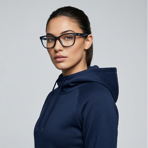 Nike Eyeglasses Nike Eyeglasses NK7047 501 Purple Cat Eye Full Rim Stainless Steel Frames 52mm Eyeglasses Eyewear designer