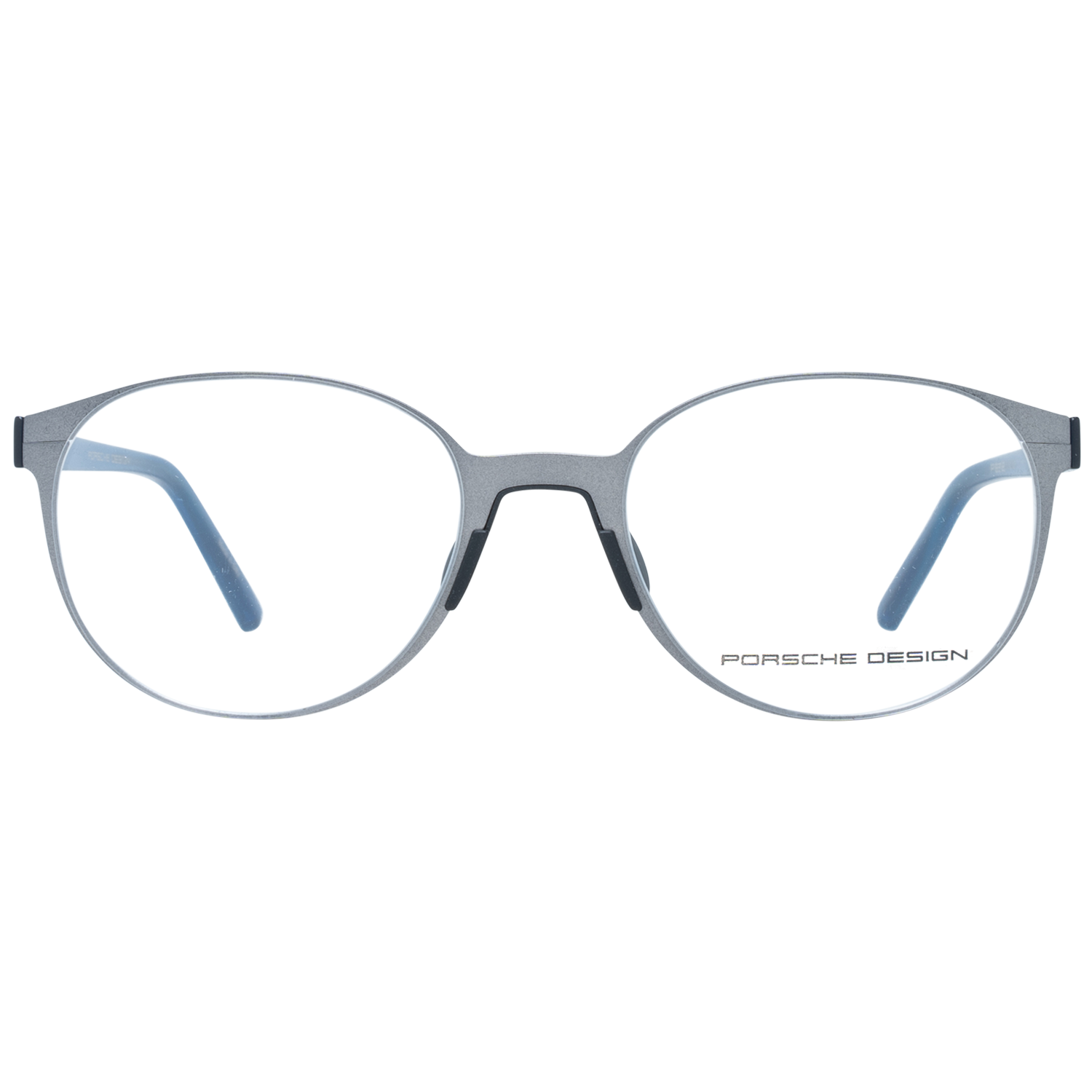 Porsche Design Eyeglasses Porsche Design Glasses Frames P8312 C 51mm - Unisex Grey Stainless Steel Oval Full-Rim Eyeglasses Eyewear UK USA Australia