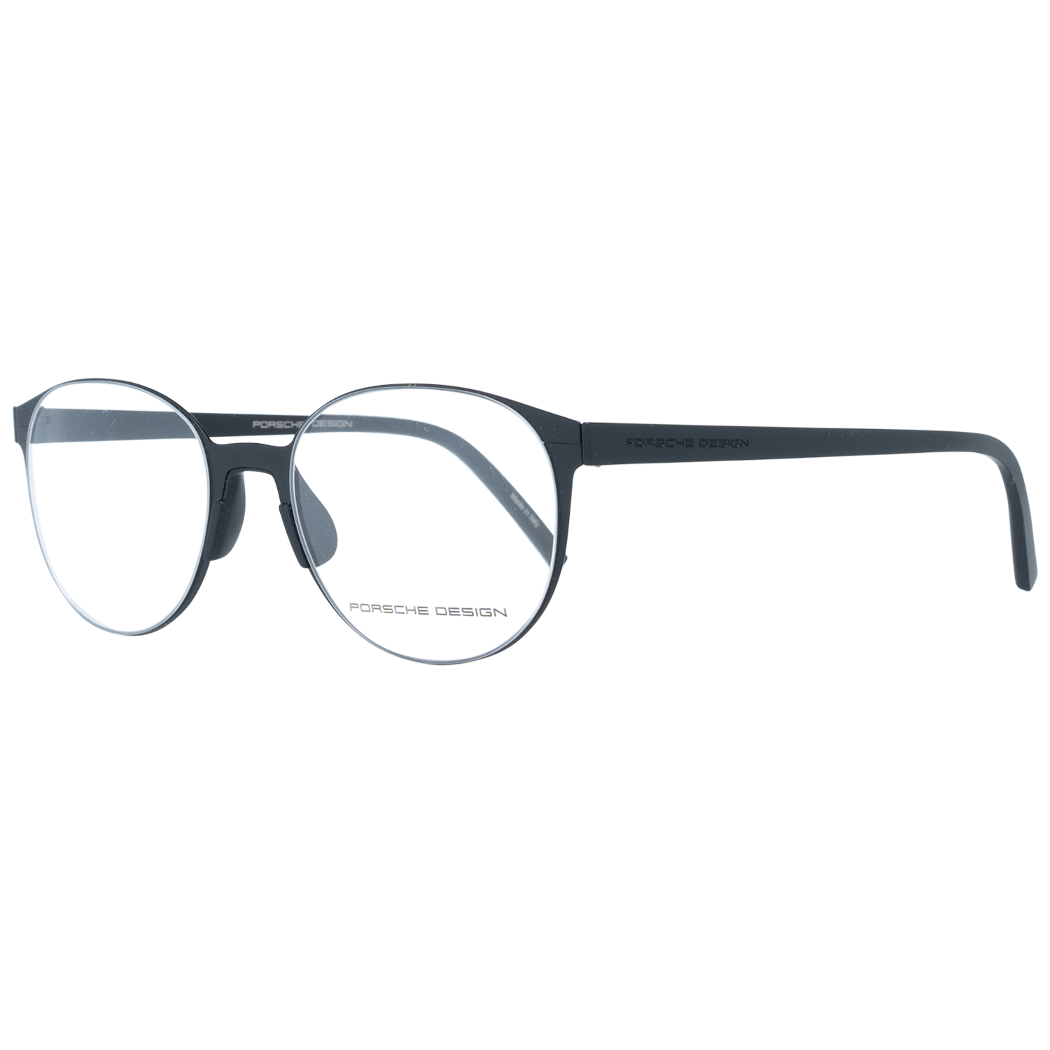 Porsche Design Eyeglasses Porsche Design Glasses Frames P8312 E 51mm - Unisex Black Stainless Steel Oval Full-Rim Eyeglasses Eyewear UK USA Australia