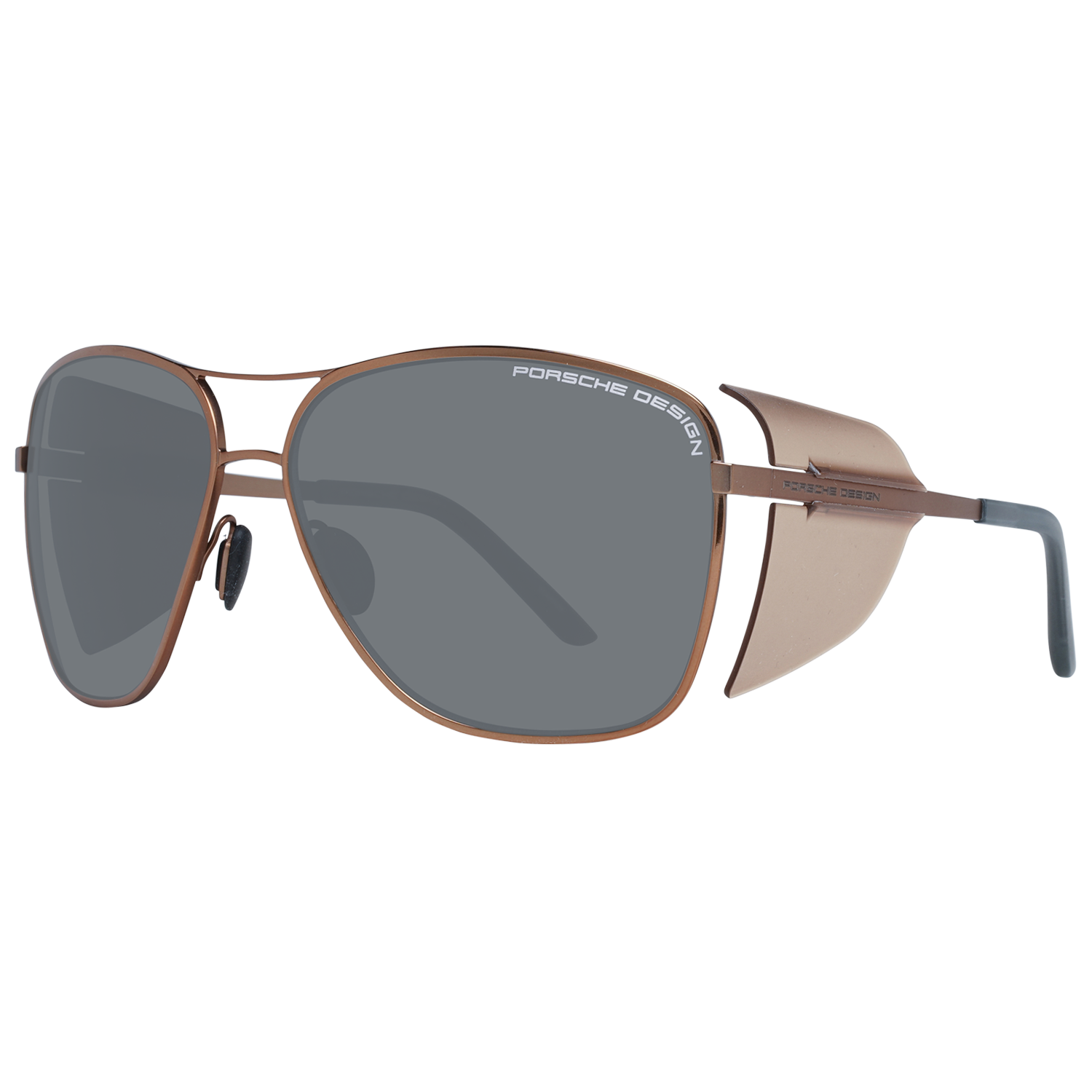 Porsche Design Sunglasses Women s Copper Aviator P8600 D 62 Titanium