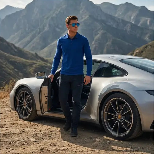 Porsche Design Sunglasses Porsche Design Sunglasses P8939 A Black Titanium Mirrored Unisex 62mm Eyeglasses Eyewear designer