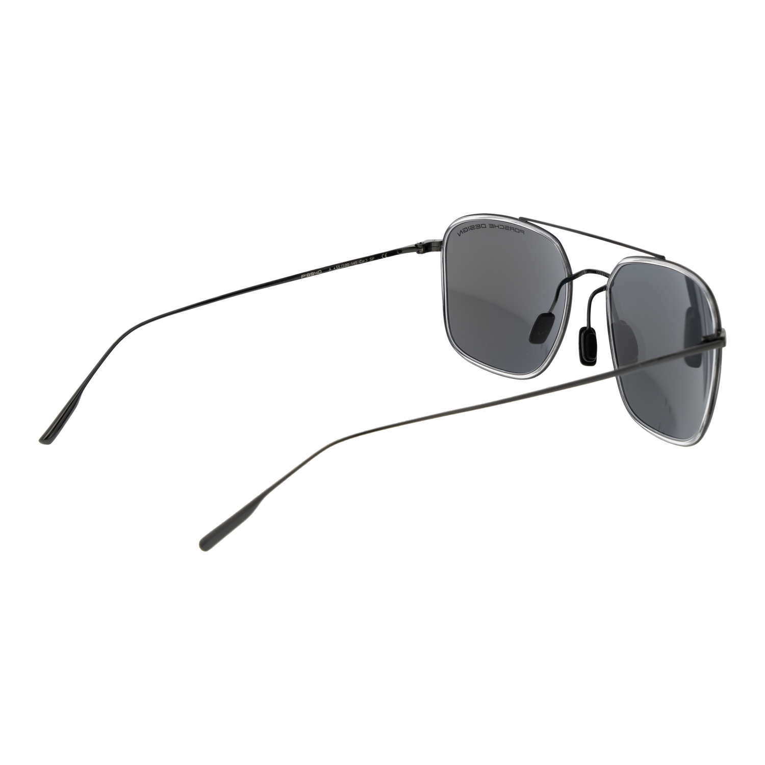 Porsche Design Sunglasses Porsche Design Sunglasses P8940 A Black Titanium Mirrored Square Men 55mm Eyeglasses Eyewear designer