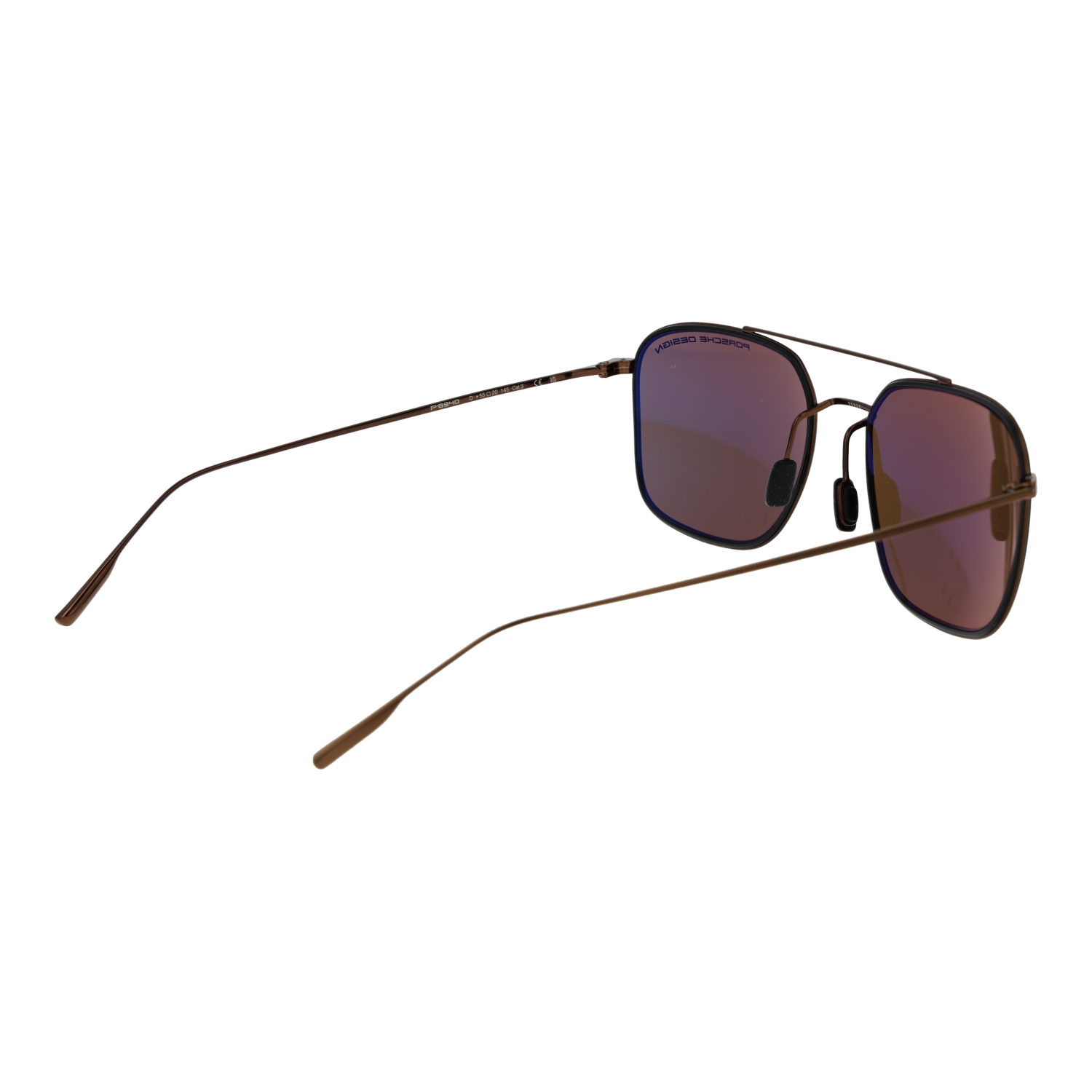 Porsche Design Sunglasses Porsche Design Sunglasses P8940 D Brown Titanium Mirrored Aviator Men 55mm Eyeglasses Eyewear designer