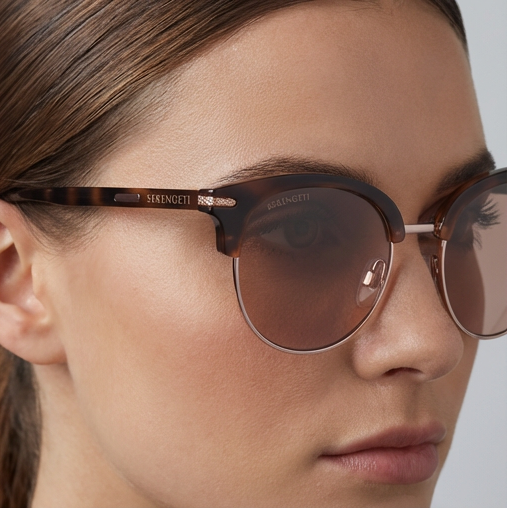 Serengeti Sunglasses Serengeti Sunglasses 8941 Lela 50mm Women Brown Round Eyeglasses Eyewear designer