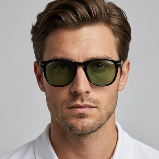 Serengeti Sunglasses Serengeti Sunglasses Men Black Rectangular Green Photochromic SS530001 Amboy Eyeglasses Eyewear designer
