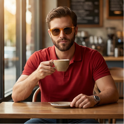 Serengeti Sunglasses Serengeti Sunglasses Men Honey Panto Brown Photochromic Polarized SS530002 Amboy Eyeglasses Eyewear designer