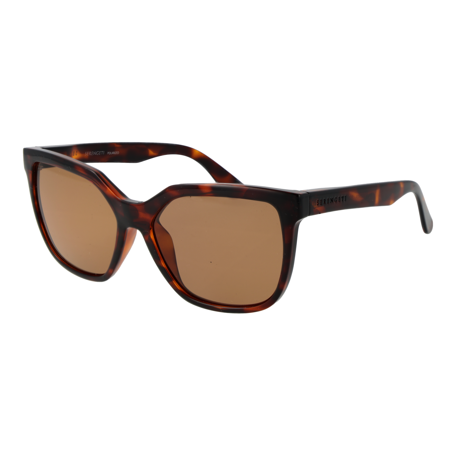 Serengeti Sunglasses Serengeti Sunglasses SS536004 Wakota Brown Tortoiseshell Square Polarized 56mm Eyeglasses Eyewear designer