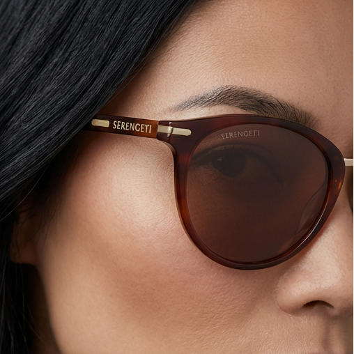 Serengeti Sunglasses Serengeti Sunglasses Women's Brown Butterfly Polarized 8966 Elyna 54mm Eyeglasses Eyewear designer