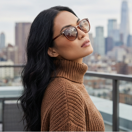 Serengeti Sunglasses Serengeti Sunglasses Women's Brown Butterfly Polarized 8966 Elyna 54mm Eyeglasses Eyewear designer