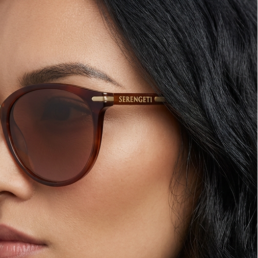 Serengeti Sunglasses Serengeti Sunglasses Women's Brown Butterfly Polarized 8966 Elyna 54mm Eyeglasses Eyewear designer