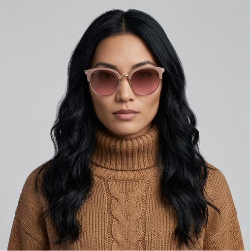 Serengeti Sunglasses Serengeti Sunglasses Women's Rose Brown Polarized 8940 Lela 50mm Eyeglasses Eyewear designer