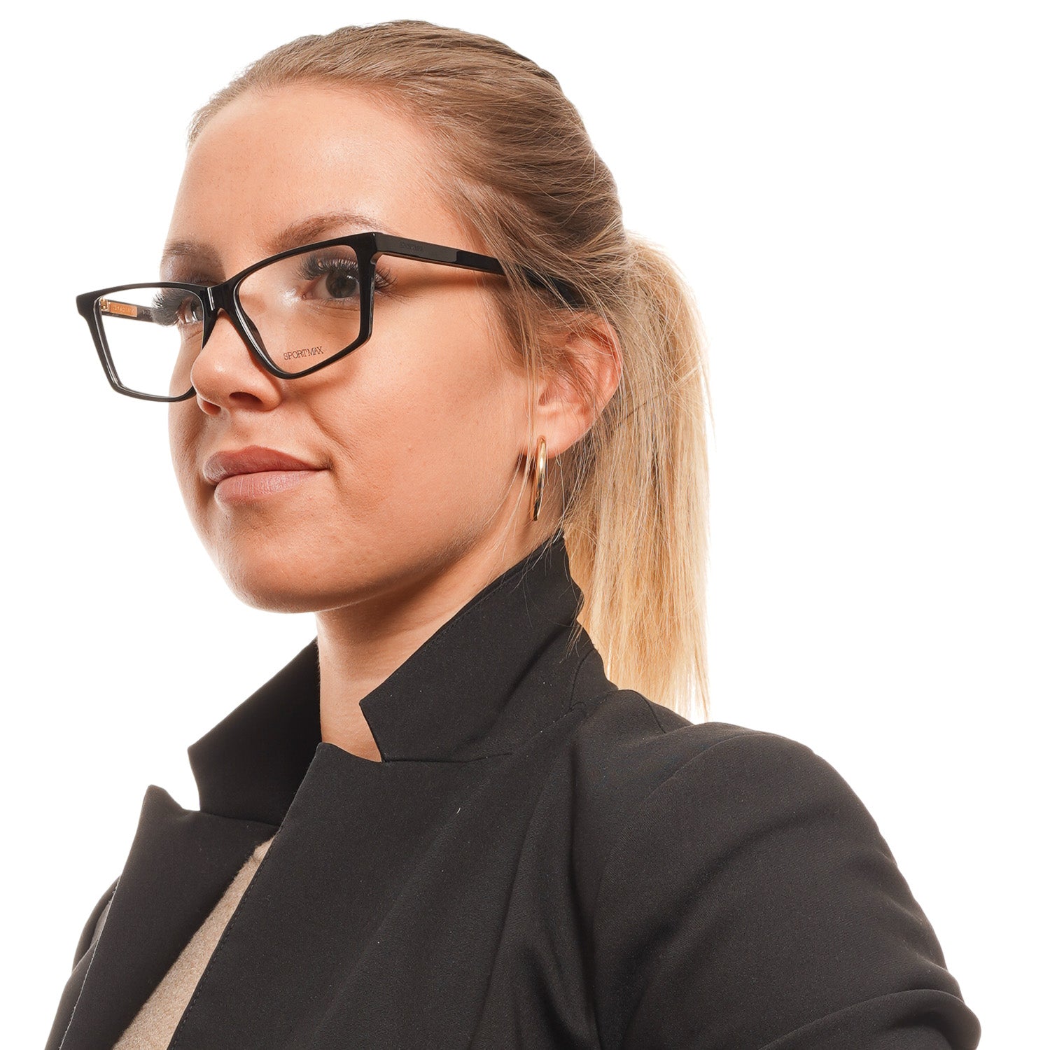 Sportmax Optical Frames Sportmax Optical Frame SM5015 001 56 Eyeglasses Eyewear UK USA Australia