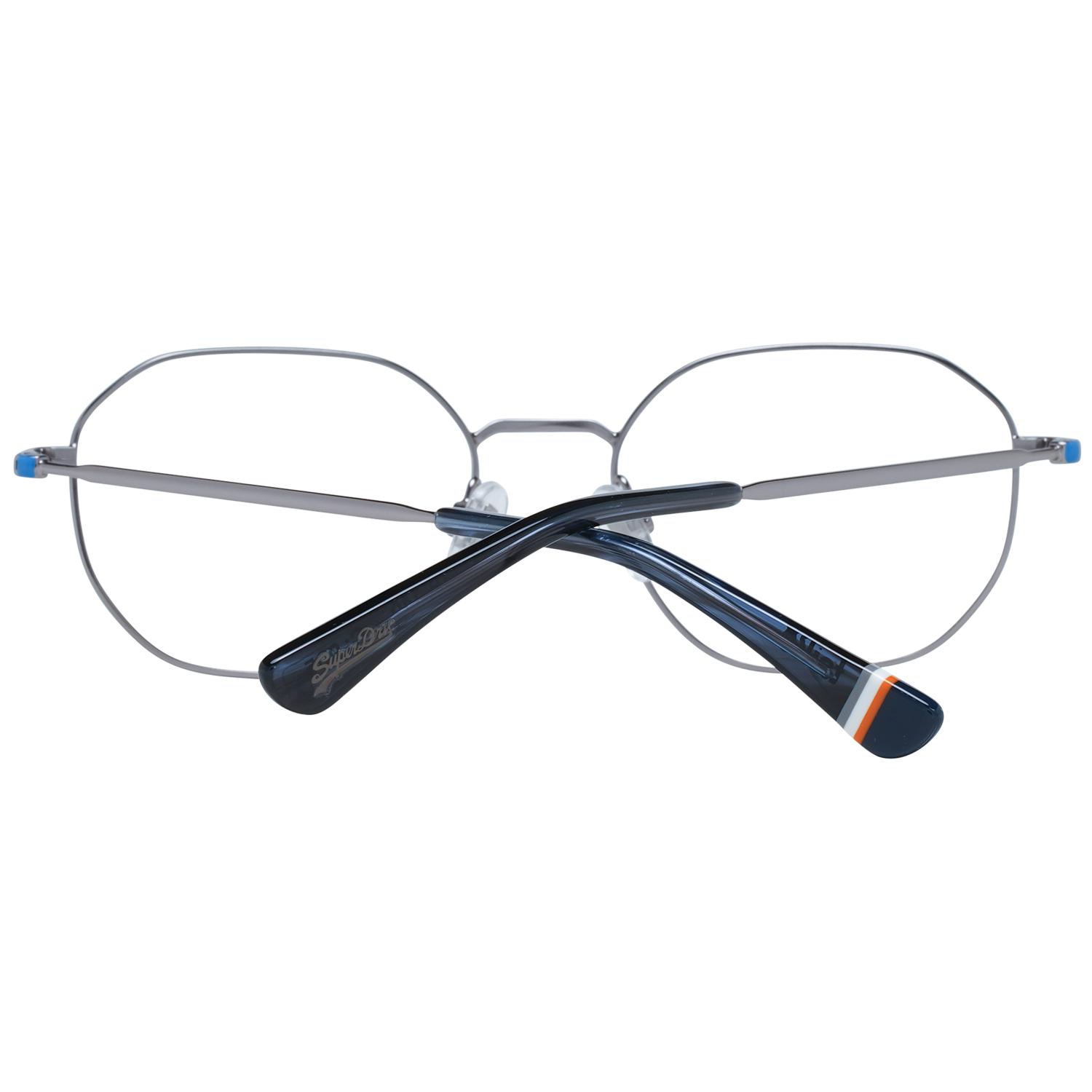 Superdry Eyeglasses Superdry Glasses Frames SDO Taiko 005 52mm - Silver Round Full Rim Eyeglasses Eyewear UK USA Australia