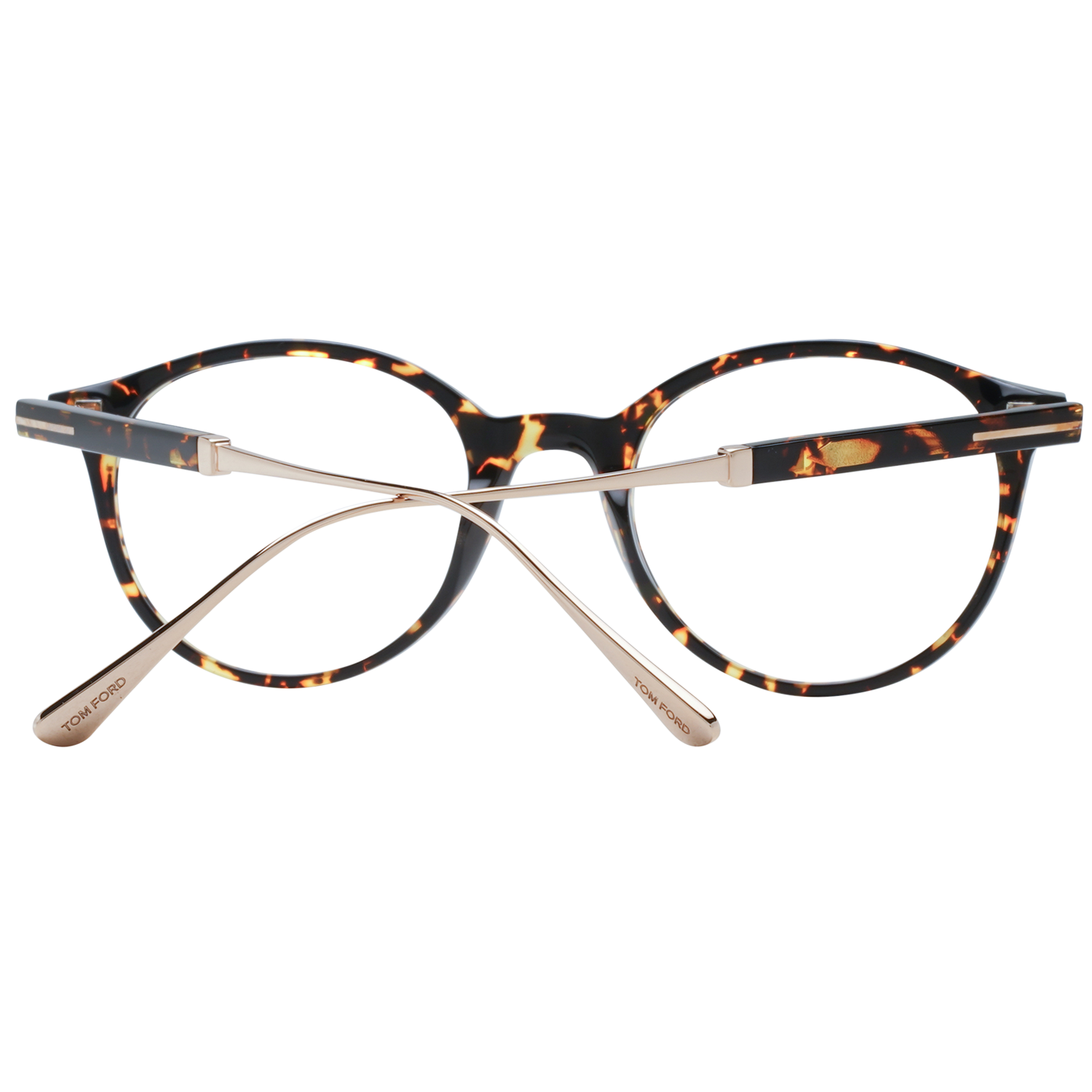 Tom Ford Eyeglasses Tom Ford Glasses Frames FT5485 056 49mm Titanium - Men Brown Round Eyeglasses Eyewear UK USA Australia