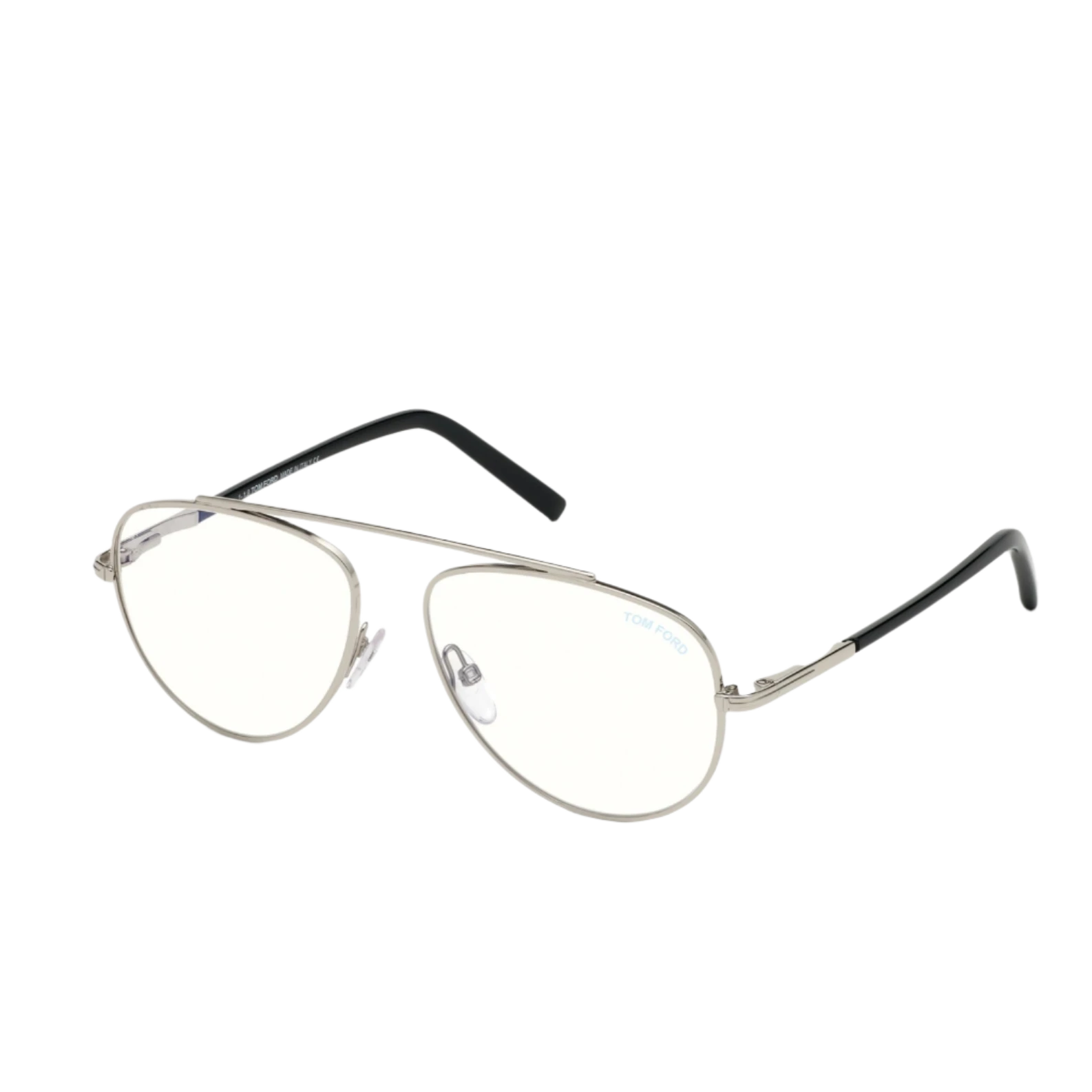 Tom Ford Eyeglasses Tom Ford Glasses Frames FT5622-B 016 57mm Men Shiny Palladium Silver Pilot Eyeglasses Eyewear UK USA Australia