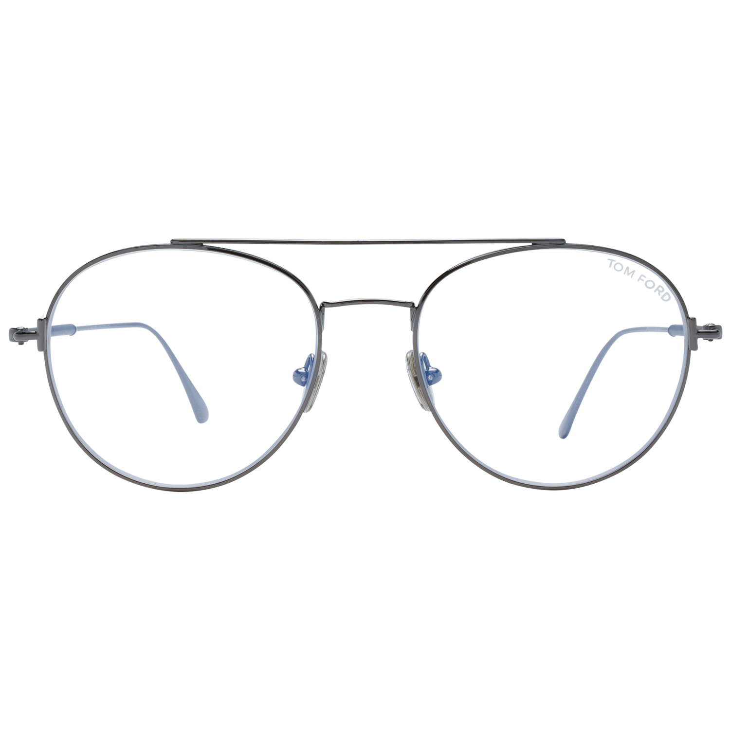 Tom Ford Eyeglasses Tom Ford Glasses Frames FT5657-B 012 53mm Men Grey Pilot-Aviator Full Rim Eyeglasses Eyewear UK USA Australia