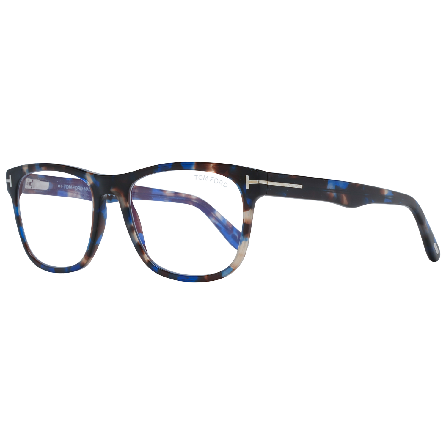 Tom Ford Eyeglasses Tom Ford Glasses Frames FT5662-B 055 54mm Blue Light Block Men Brown Tortoise Rectangular Full Rim Eyeglasses Eyewear UK USA Australia