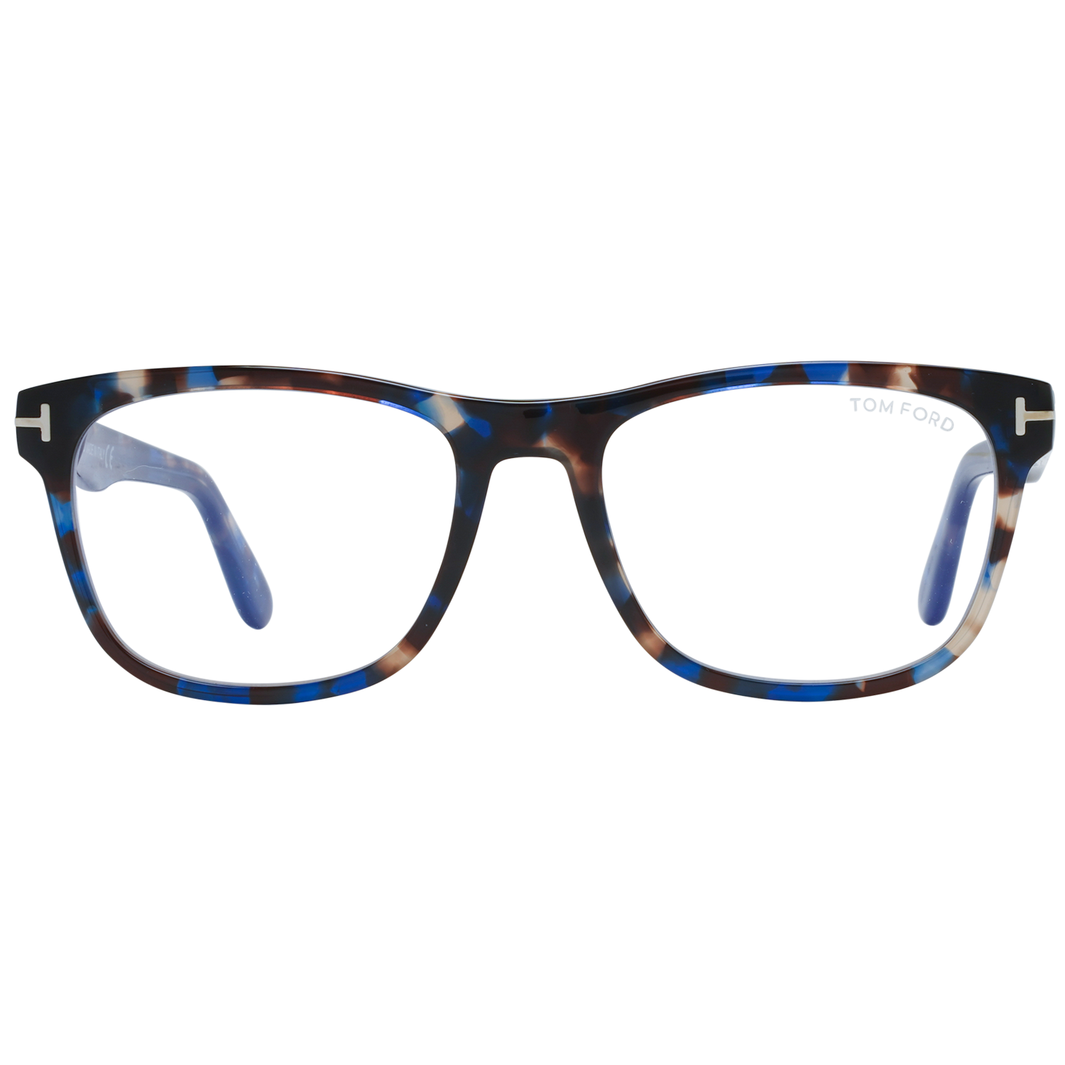 Tom Ford Eyeglasses Tom Ford Glasses Frames FT5662-B 055 54mm Blue Light Block Men Brown Tortoise Rectangular Full Rim Eyeglasses Eyewear UK USA Australia