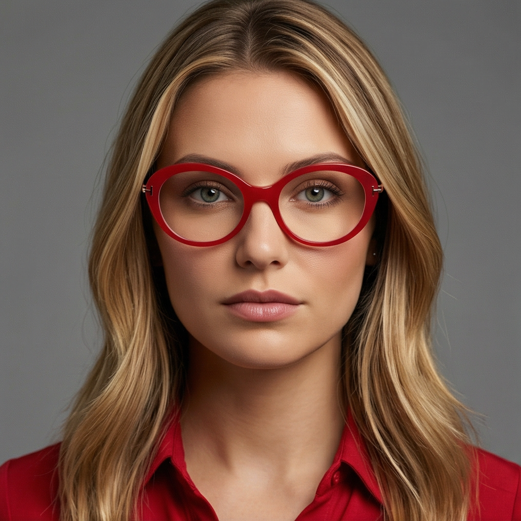 Tom Ford Eyeglasses Tom Ford Glasses Frames FT5675-B 066 54mm Women's Red Oval Full Rim Eyeglasses Eyewear designer