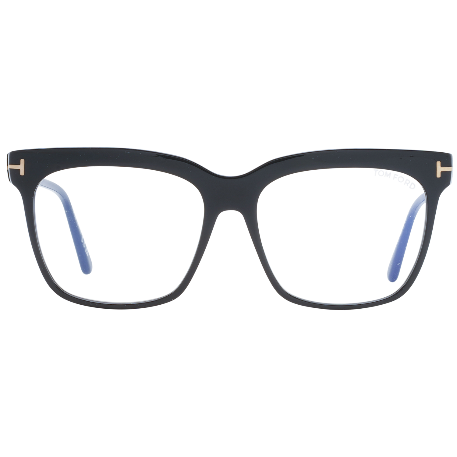 Tom Ford Eyeglasses Tom Ford Glasses Frames FT5768-B 001 54mm Women Black Square Blue Light Blocker Eyeglasses Eyewear designer