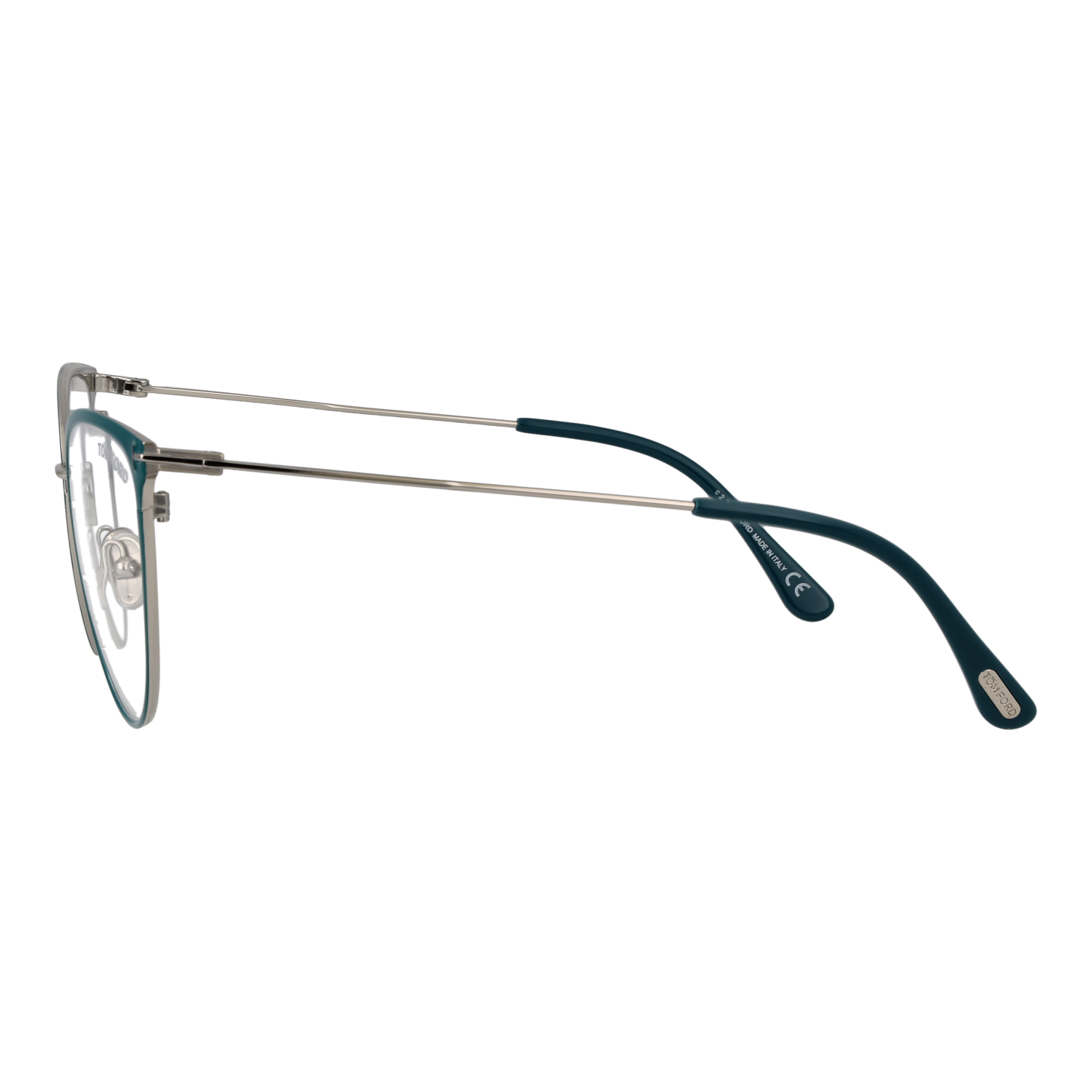 Tom Ford Eyeglasses Tom Ford Glasses Frames FT5840-B 087 56mm Blue Light Block - Women Turquoise Cat Eye Full-Rim Eyeglasses Eyewear UK USA Australia