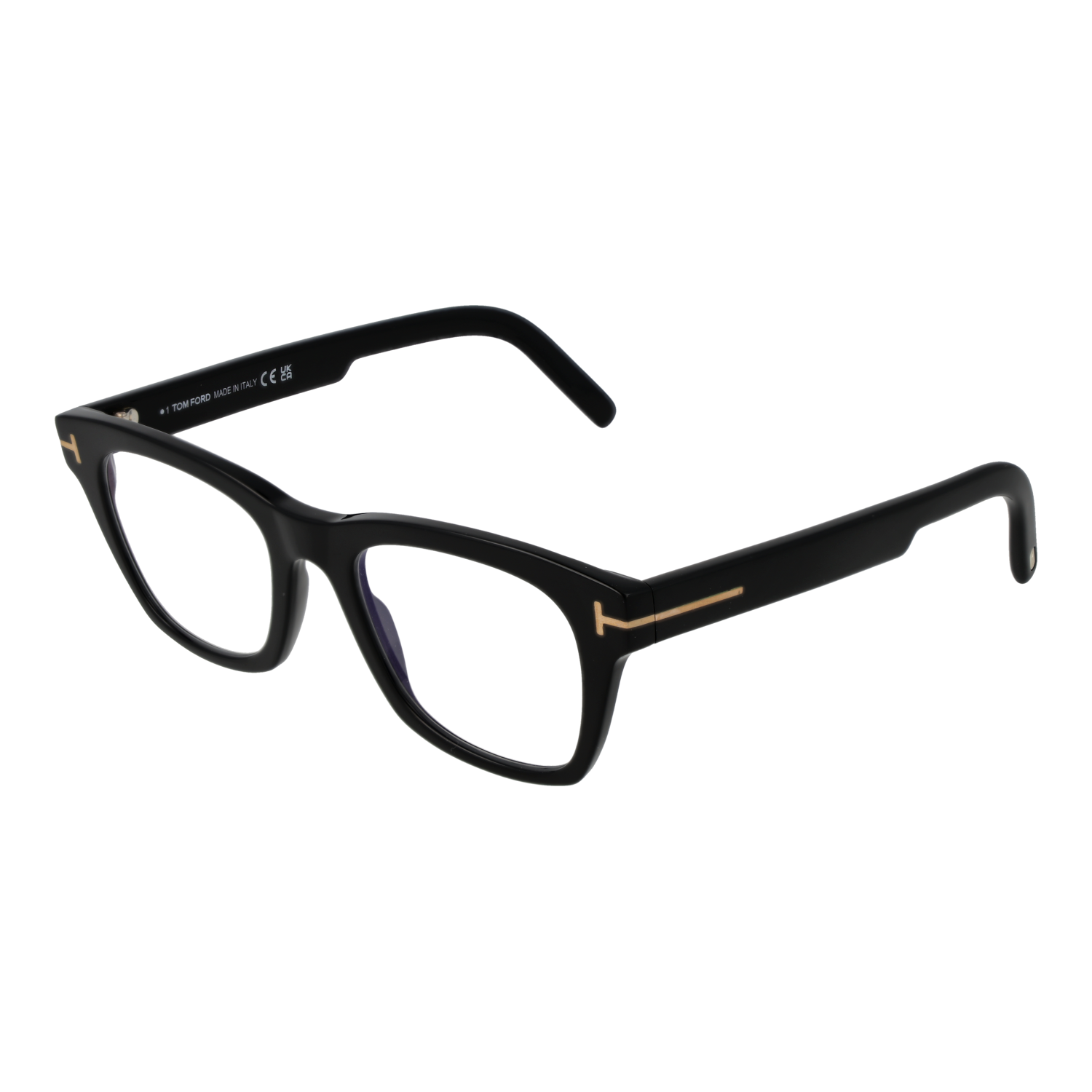 Tom Ford Frames with Blue-Filter Lenses Tom Ford Glasses Frames FT5886-B 001 50mm Men's Glossy Black Square Eyeglasses Eyewear designer