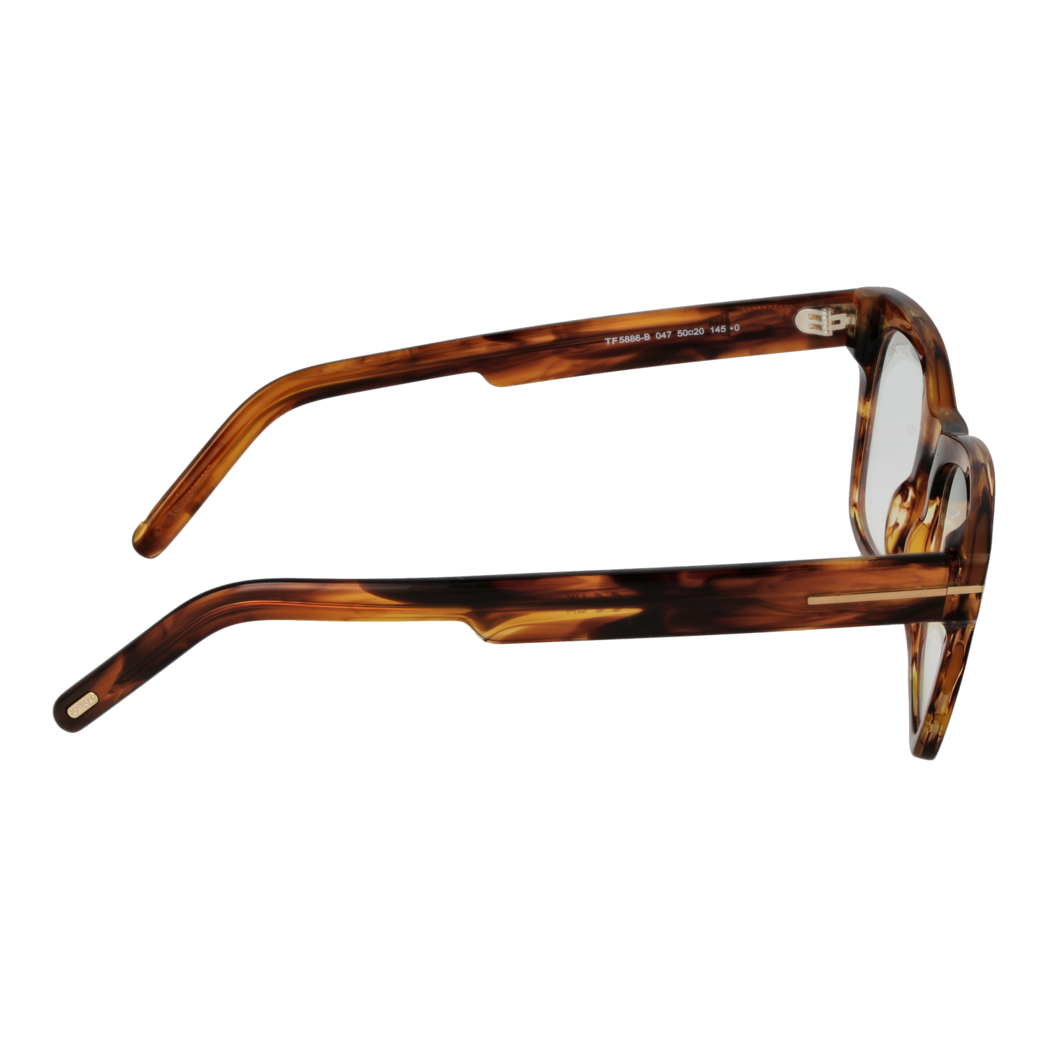 Tom Ford Frames with Blue-Filter Lenses Tom Ford Glasses Frames FT5886-B 047 50mm Men's Brown Havana Square Eyeglasses Eyewear designer