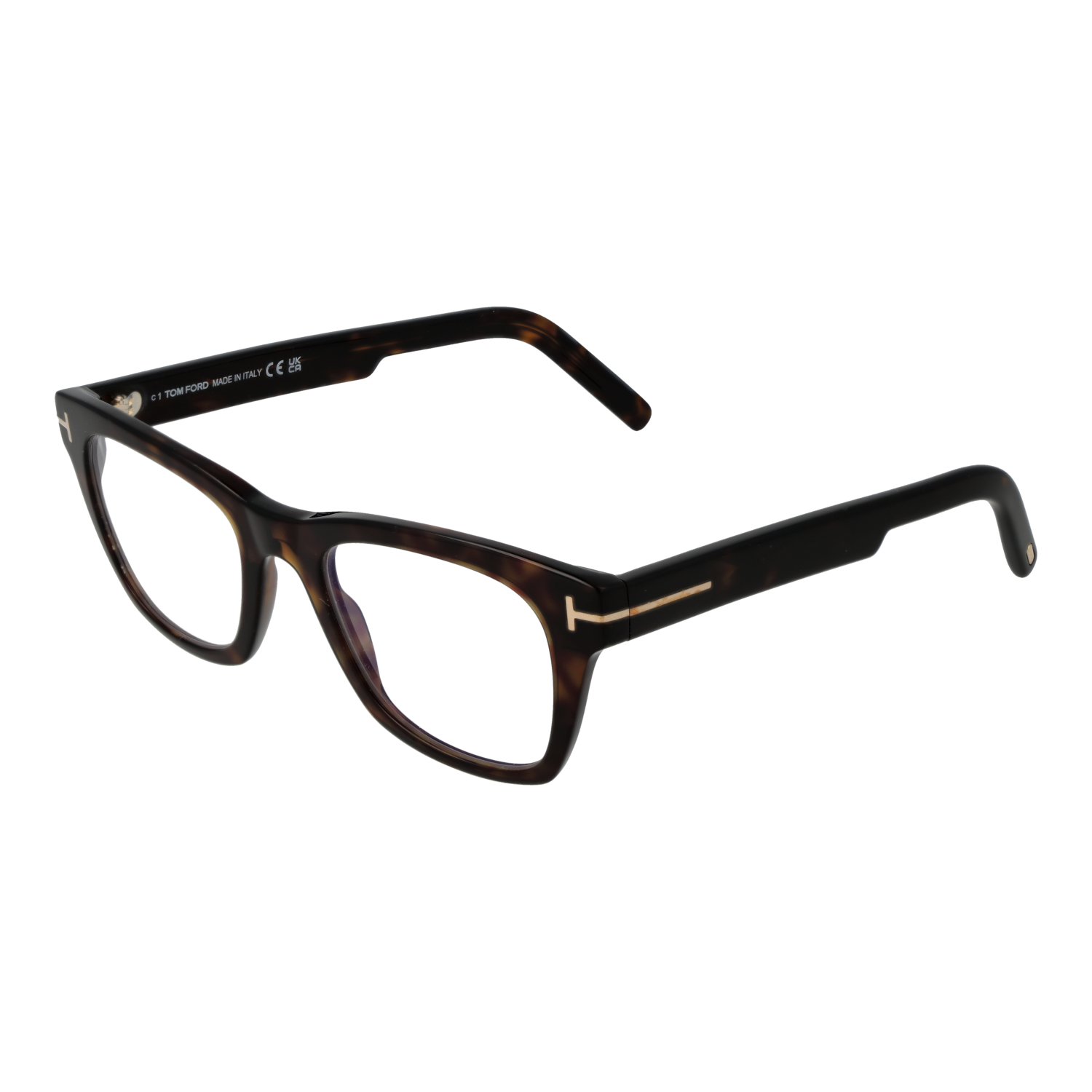 Tom Ford Frames with Blue-Filter Lenses Tom Ford Glasses Frames FT5886-B 052 50mm Men's Brown Havana Square Eyeglasses Eyewear designer
