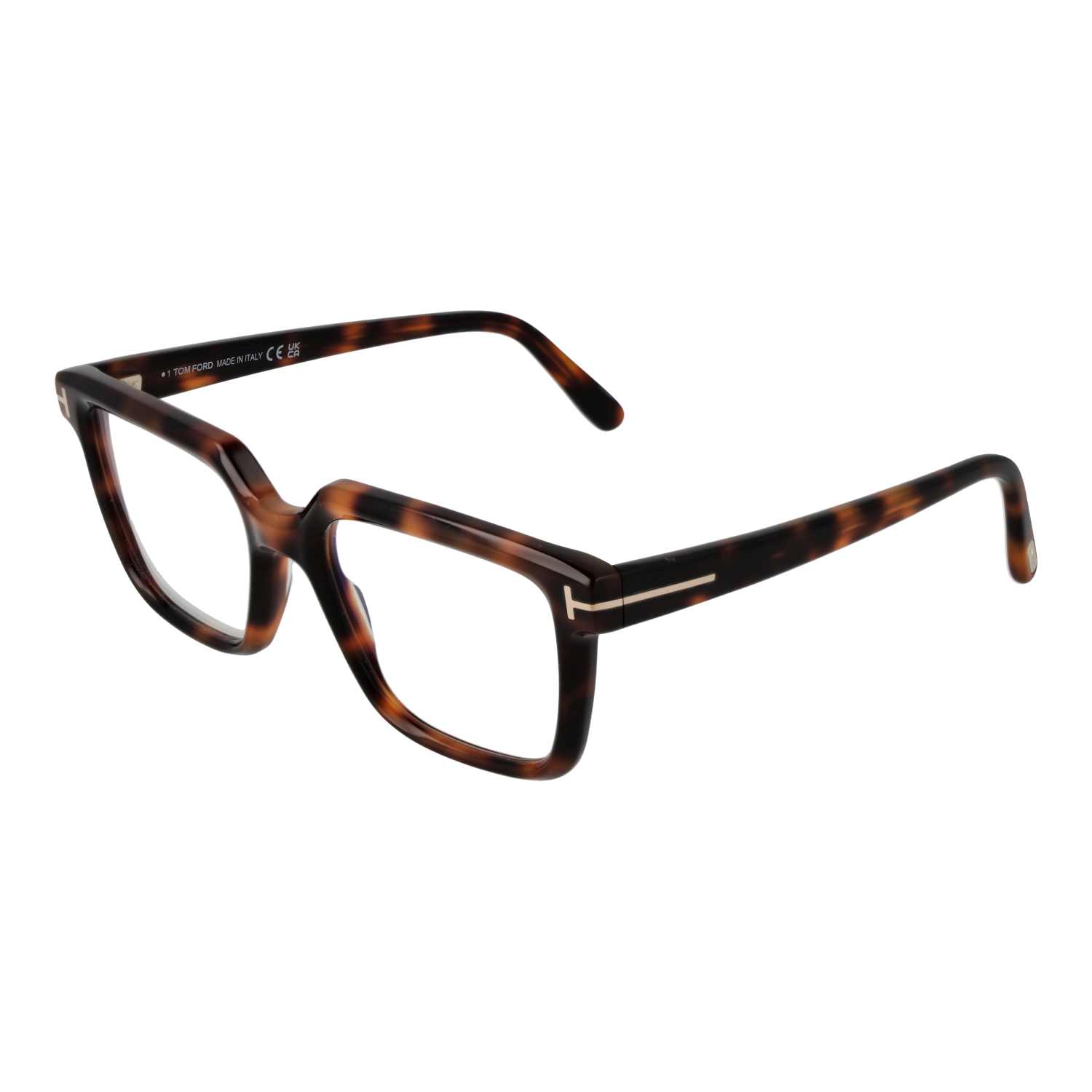 Tom Ford Frames with Blue-Filter Lenses Tom Ford Glasses Frames FT5889-B 053 53mm Brown Square Blue Control Eyeglasses Eyewear designer