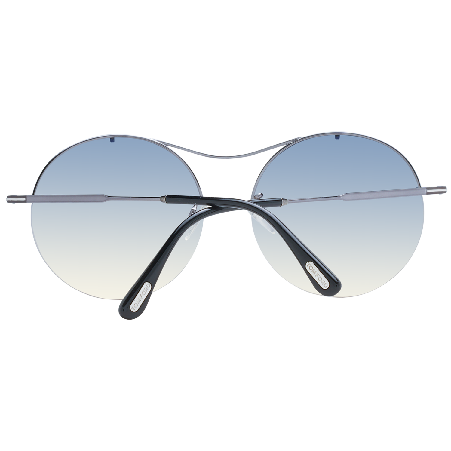 Tom Ford Sunglasses Tom Ford Sunglasses FT0565 08B 58mm Veronique Gunmetal Grey Gradient Round Eyeglasses Eyewear designer