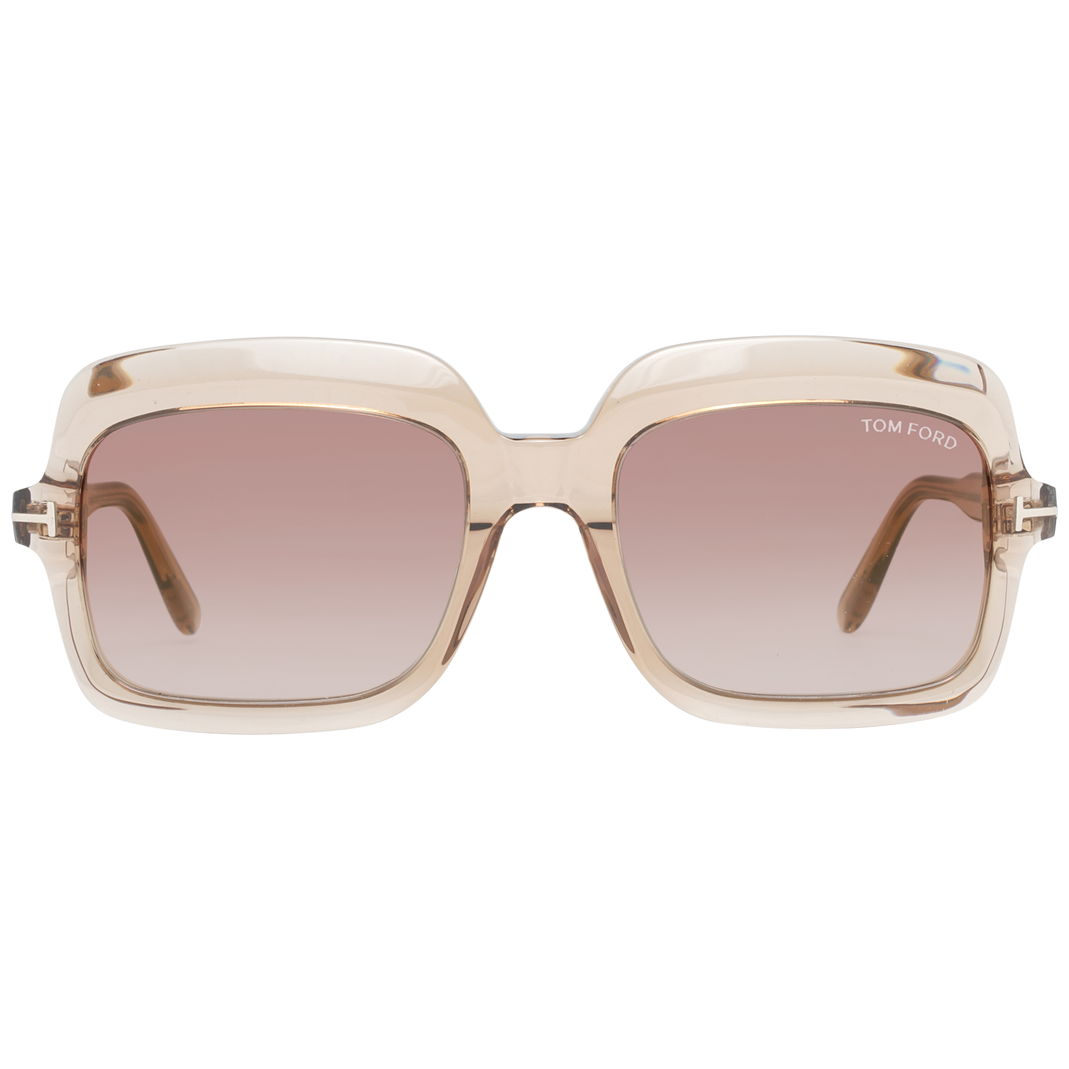 Tom Ford Sunglasses Tom Ford Sunglasses FT0688 45G 56mm Wallis - Shiny Brown/ Brown Gradient Square Full Rim Eyeglasses Eyewear UK USA Australia