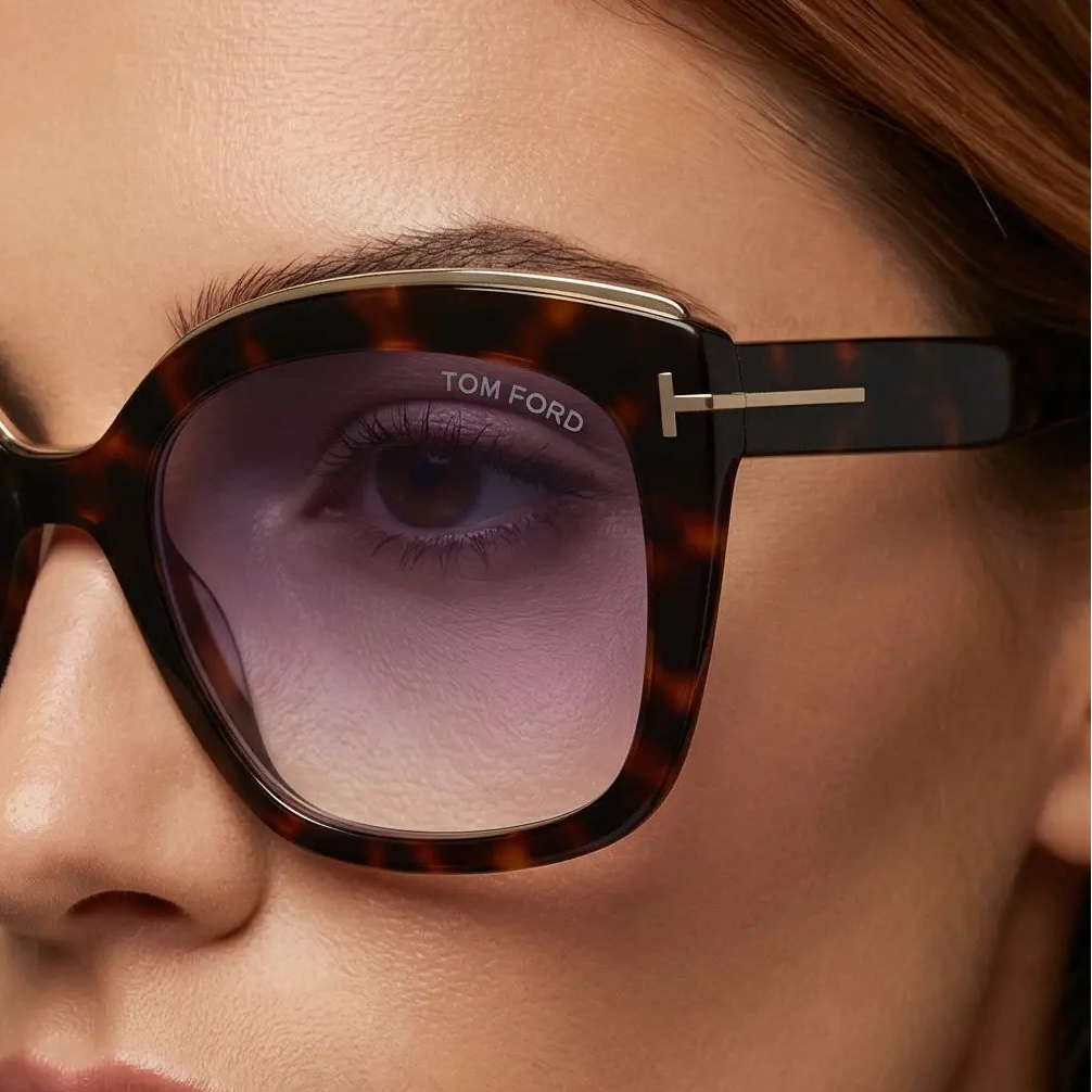 Tom Ford Sunglasses Tom Ford Sunglasses FT0944 55B Brown Tortoiseshell Gradient Rose 55mm Eyeglasses Eyewear designer