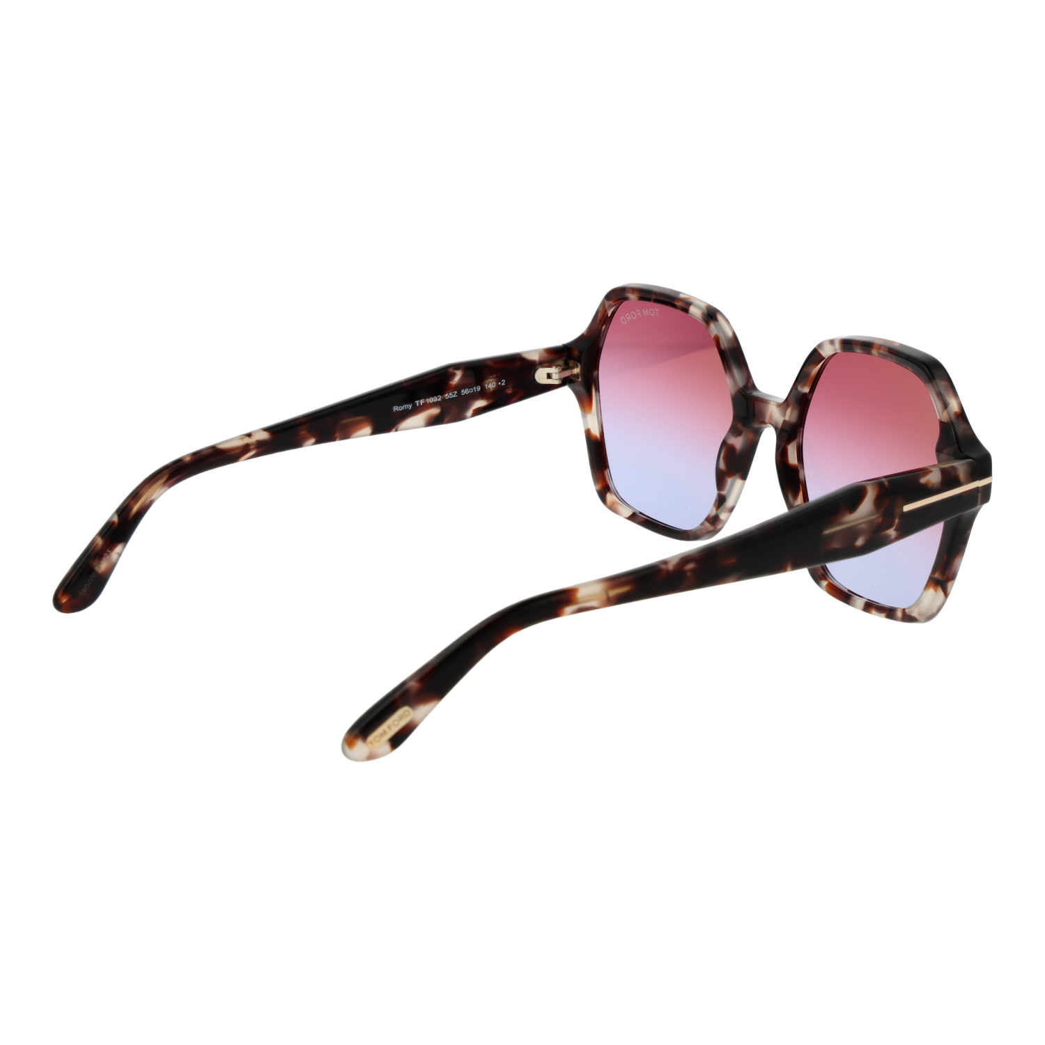 Tom Ford Sunglasses Tom Ford Sunglasses FT1032 55Z Brown Rectangle Rose Gradient Women 56mm Eyeglasses Eyewear designer