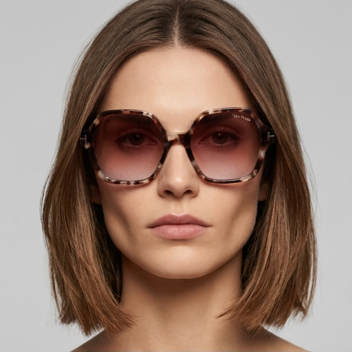 Tom Ford Sunglasses Tom Ford Sunglasses FT1032 55Z Brown Rectangle Rose Gradient Women 56mm Eyeglasses Eyewear designer