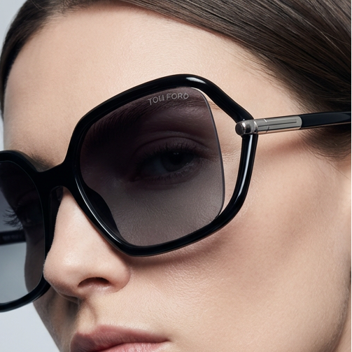 Tom Ford Sunglasses Tom Ford Sunglasses FT1089 01C Black Square Oversized Grey Mirrored Women 60mm Eyeglasses Eyewear designer