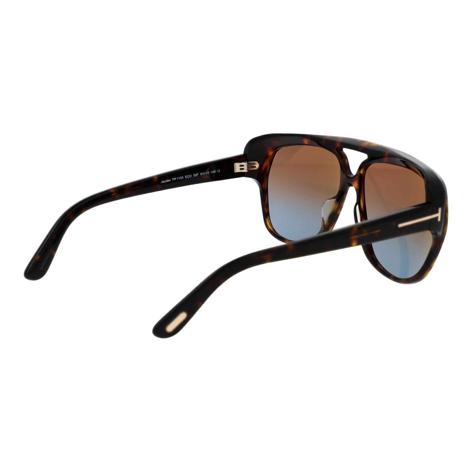 Tom Ford Sunglasses Tom Ford Sunglasses FT1103 52F Brown Aviator Gradient Men Full Rim 61mm Eyeglasses Eyewear designer