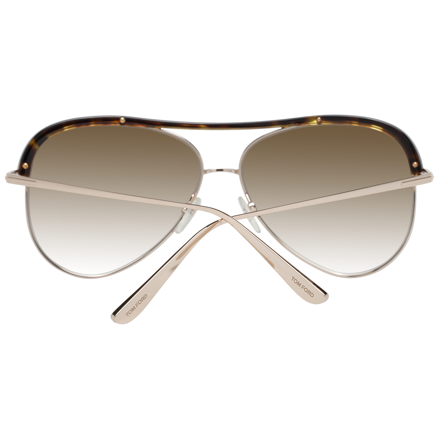 Tom Ford Sunglasses Tom Ford Sunglasses Gold Brown Pilot-Aviator Gradient Metal FT0606 28G 60mm Eyeglasses Eyewear designer