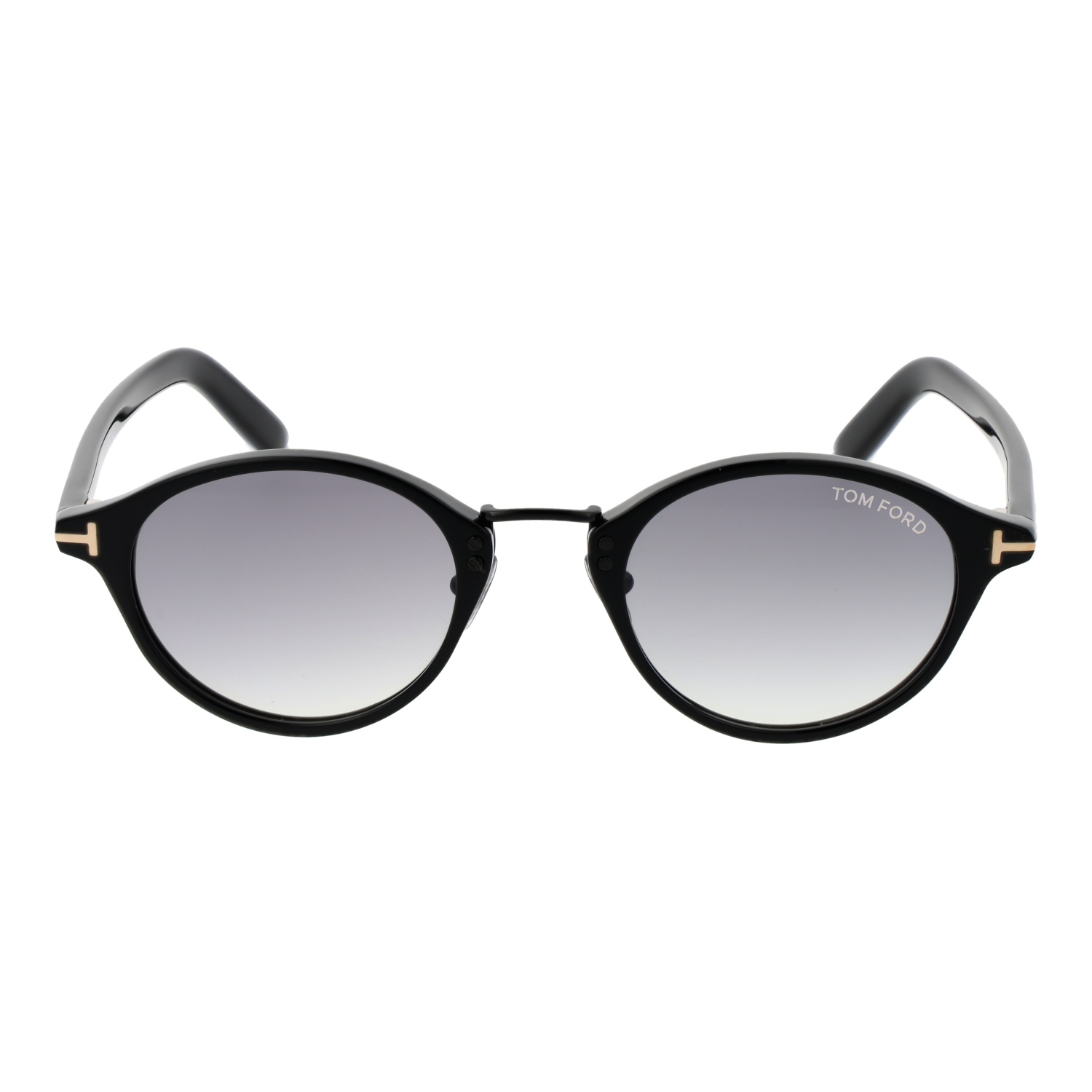 Tom Ford Sunglasses Tom Ford Sunglasses Men Black Round Gradient Grey FT1050-D 01B 49mm Eyeglasses Eyewear designer