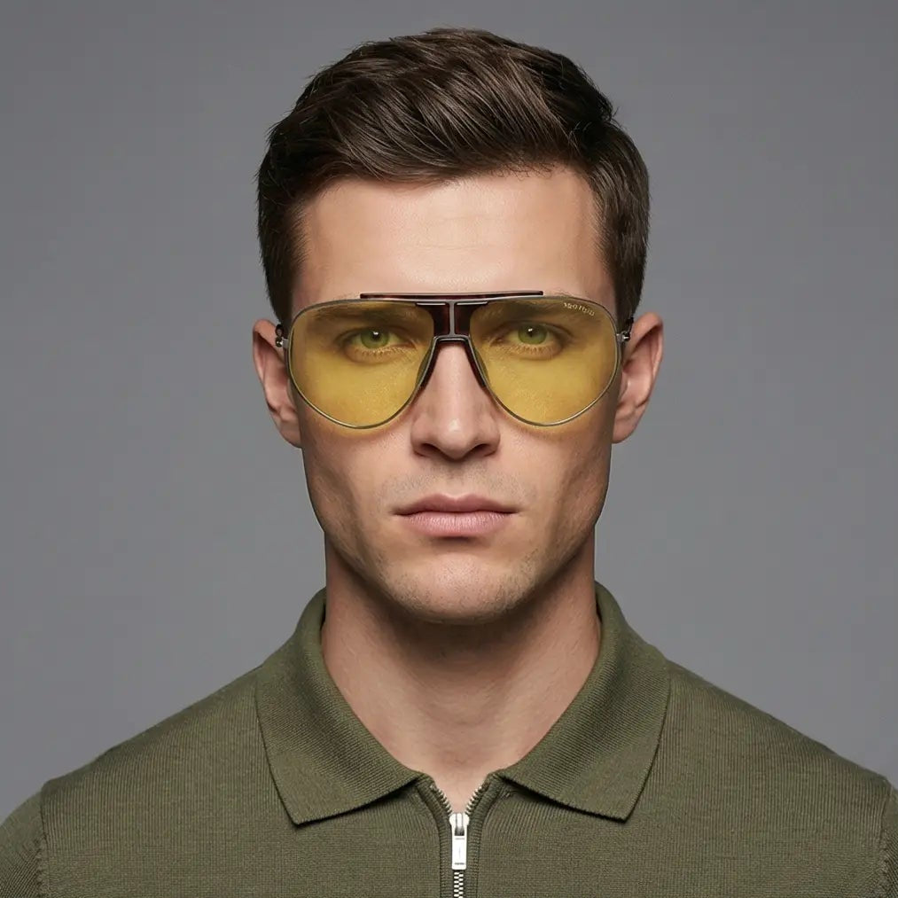 Tom Ford Sunglasses Tom Ford Sunglasses Men Grey Pilot-Aviator FT0928 12E 61mm Addison Eyeglasses Eyewear designer