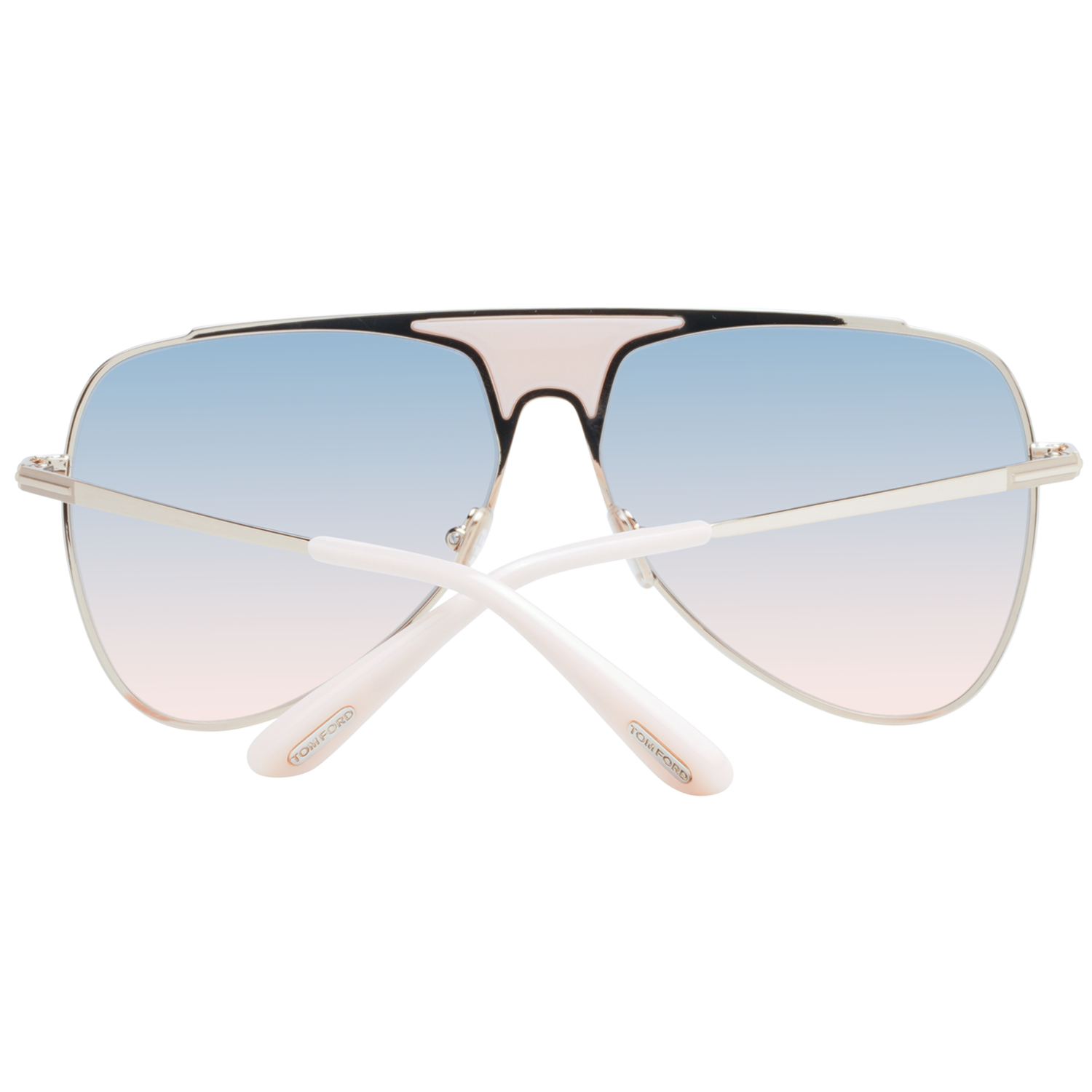 Tom Ford Sunglasses Tom Ford Sunglasses Men Women Rose Gold Metal Gradient Blue Pilot-Aviator FT0935 28W 60mm Ethan Eyeglasses Eyewear designer